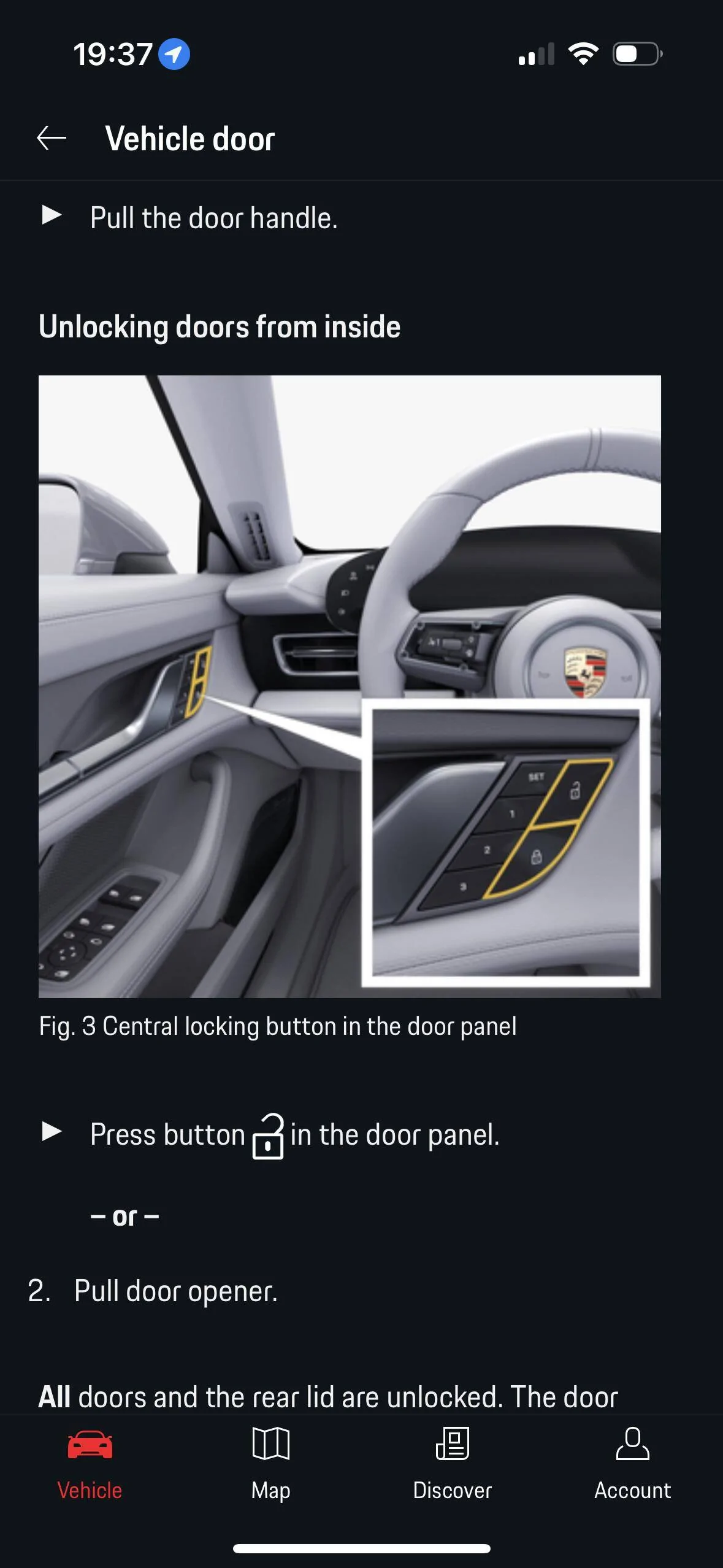 Porsche Taycan The key fob only unlocks one side of the car, intermittent at first. 8615A536-8F89-453E-BE50-A1D815848EE6