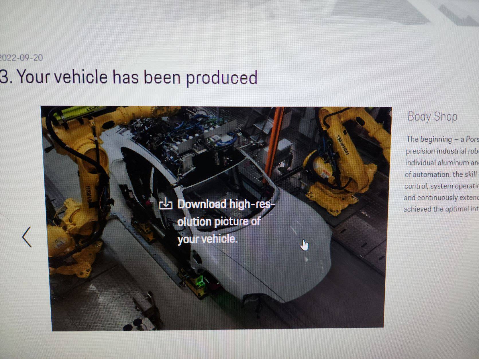 Porsche Taycan 📸  How to Find Your Taycan Production Photo From Assembly Line downloadhires