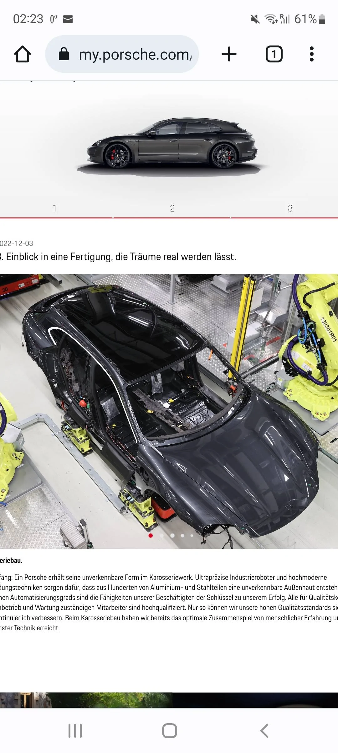 Porsche Taycan 📸  How to Find Your Taycan Production Photo From Assembly Line Screenshot_20221204-022353_Chrom