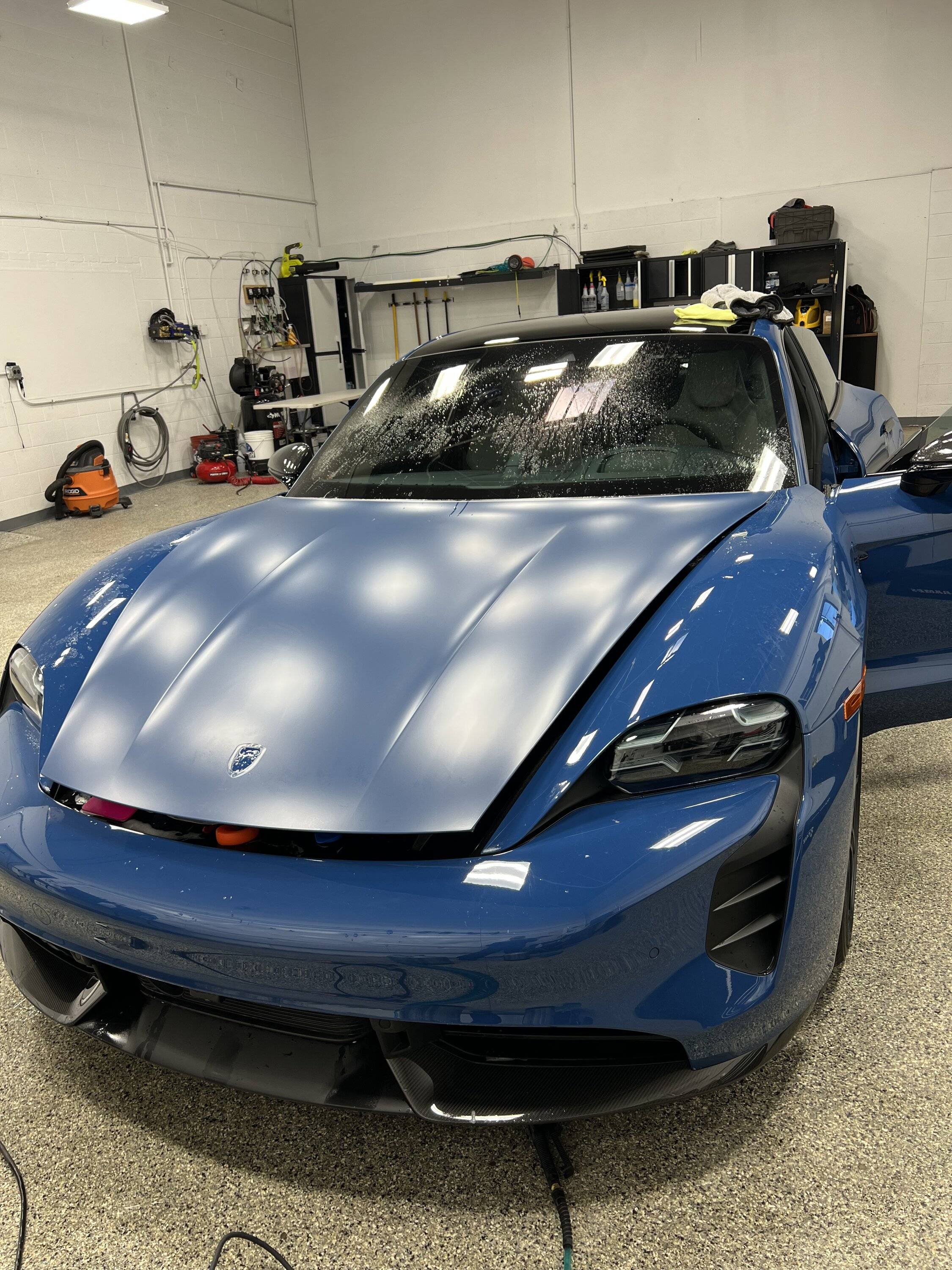 Porsche Taycan Taycan GTS Sport Turismo is home, safe and sound [Neptune Blue, XPEL Stealth PPF + Ceramic Coat] 27BB872C-79DA-494E-B67E-26D153BFC635