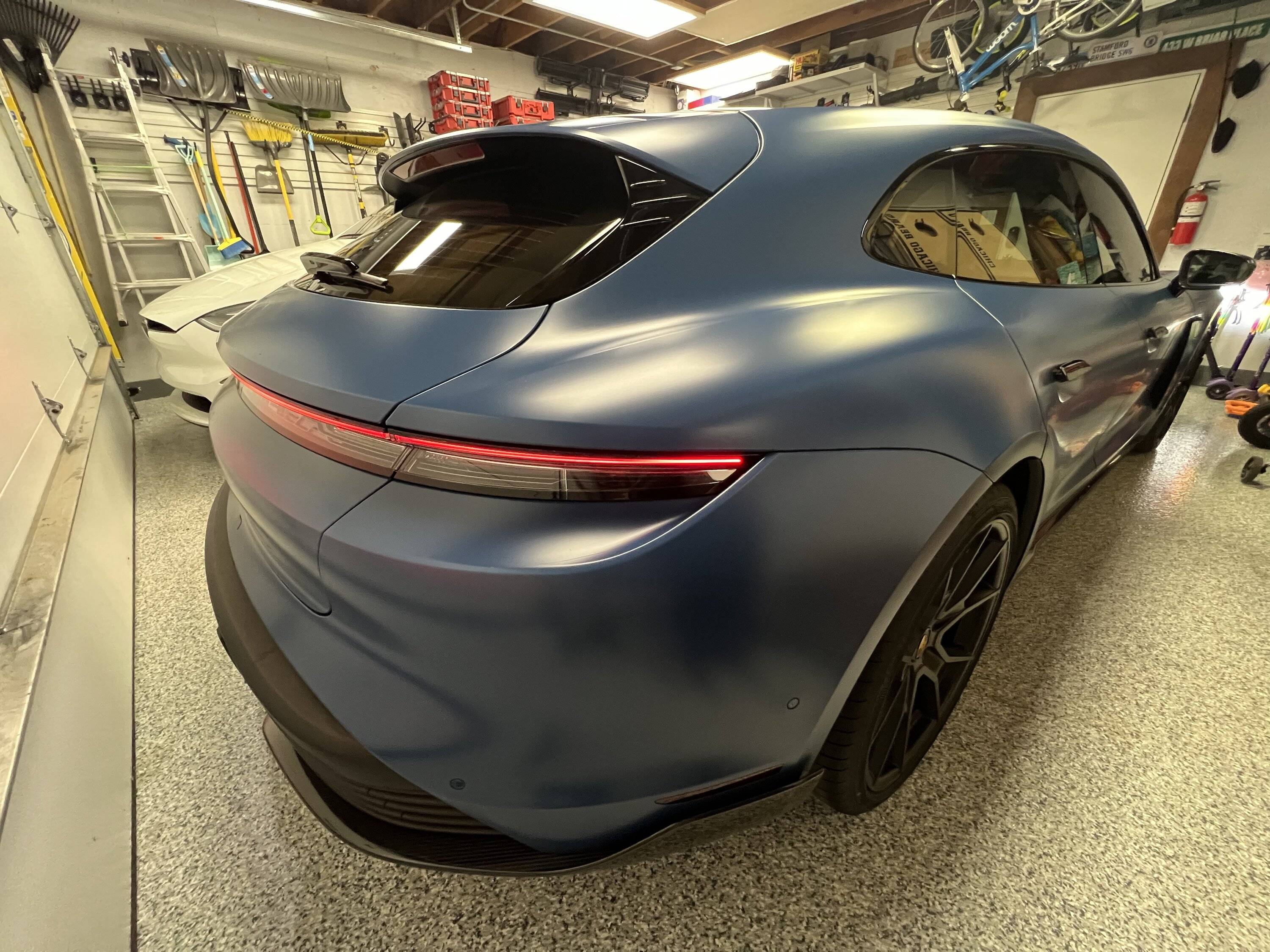 Porsche Taycan Taycan GTS Sport Turismo is home, safe and sound [Neptune Blue, XPEL Stealth PPF + Ceramic Coat] 993D1C86-3C3B-4A42-BAF8-58F825614908