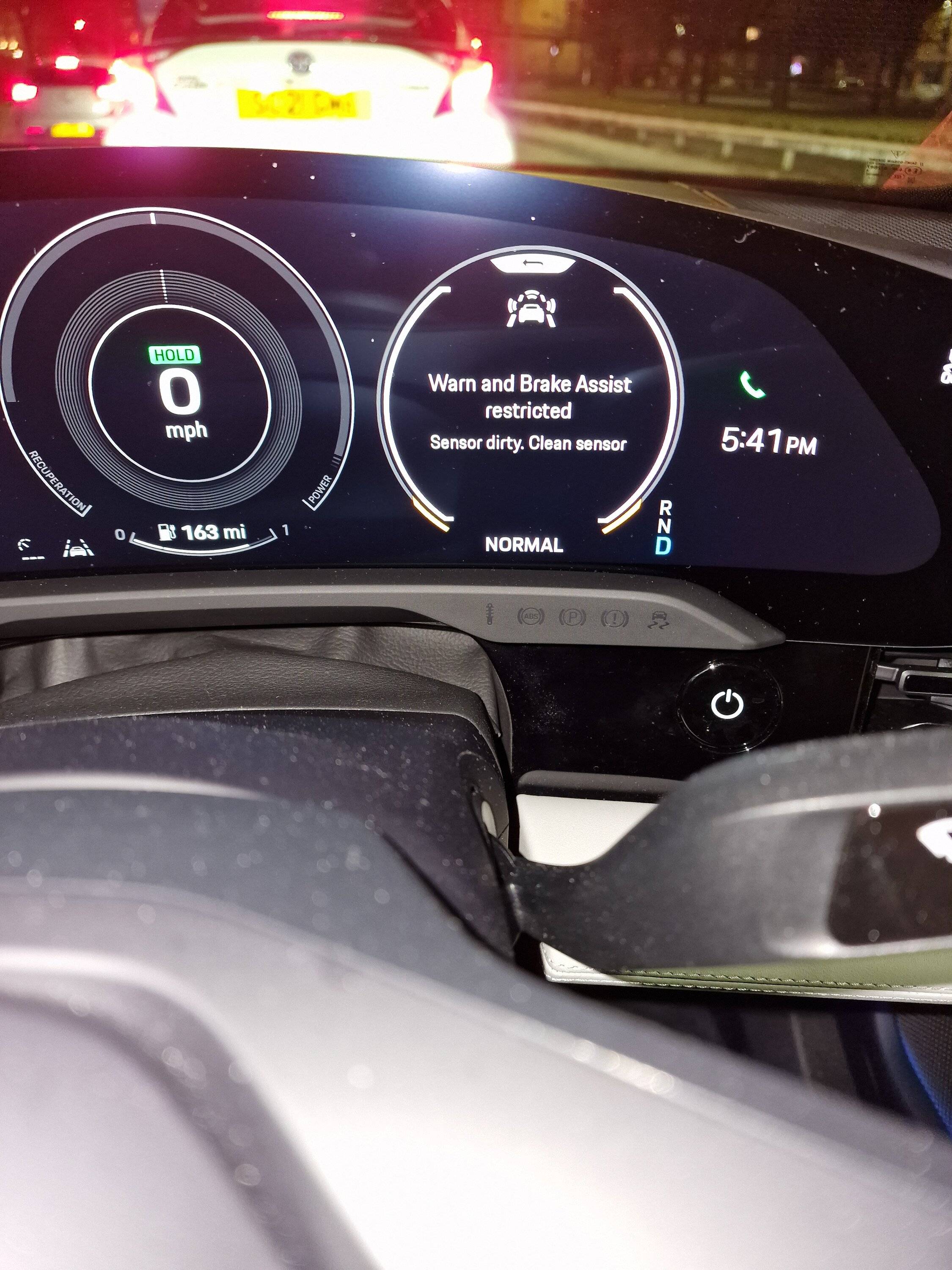 Porsche Taycan Warning lights and sensor position 20221212_174150
