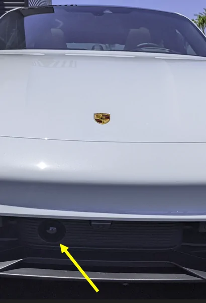 Porsche Taycan Warning lights and sensor position 1670887163421