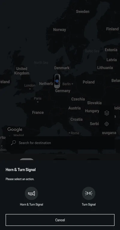 Porsche Taycan My Porsche App - Missing Function horn2