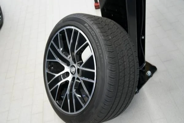 Porsche Taycan OEM Turbo Aero Wheels, Tires, Sensors and Center Caps $1400 shipped rear-passenger-jpg