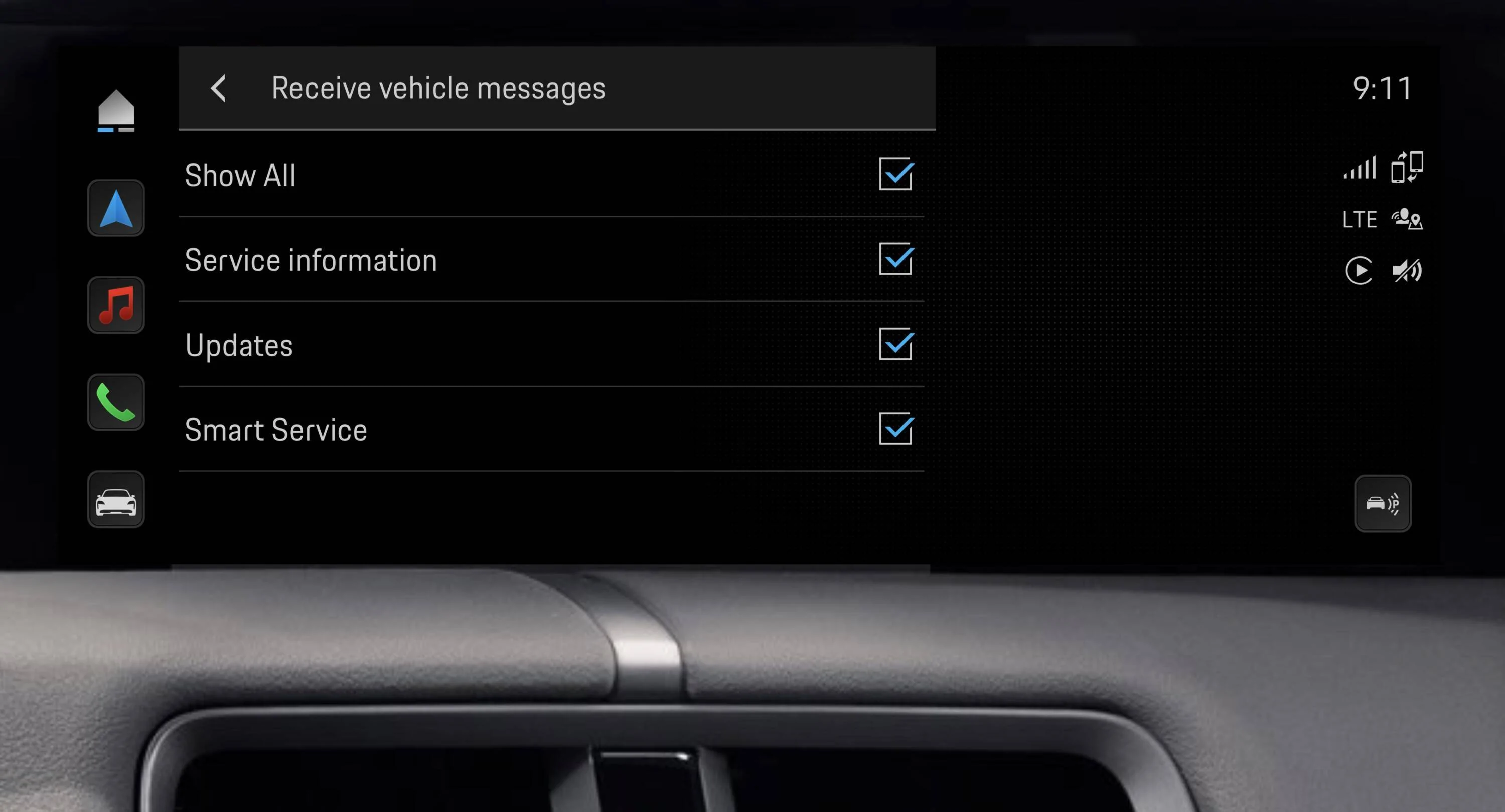 Porsche Taycan How do you like Apple CarPlay? Screenshot 2022-12-18 at 17.28.35