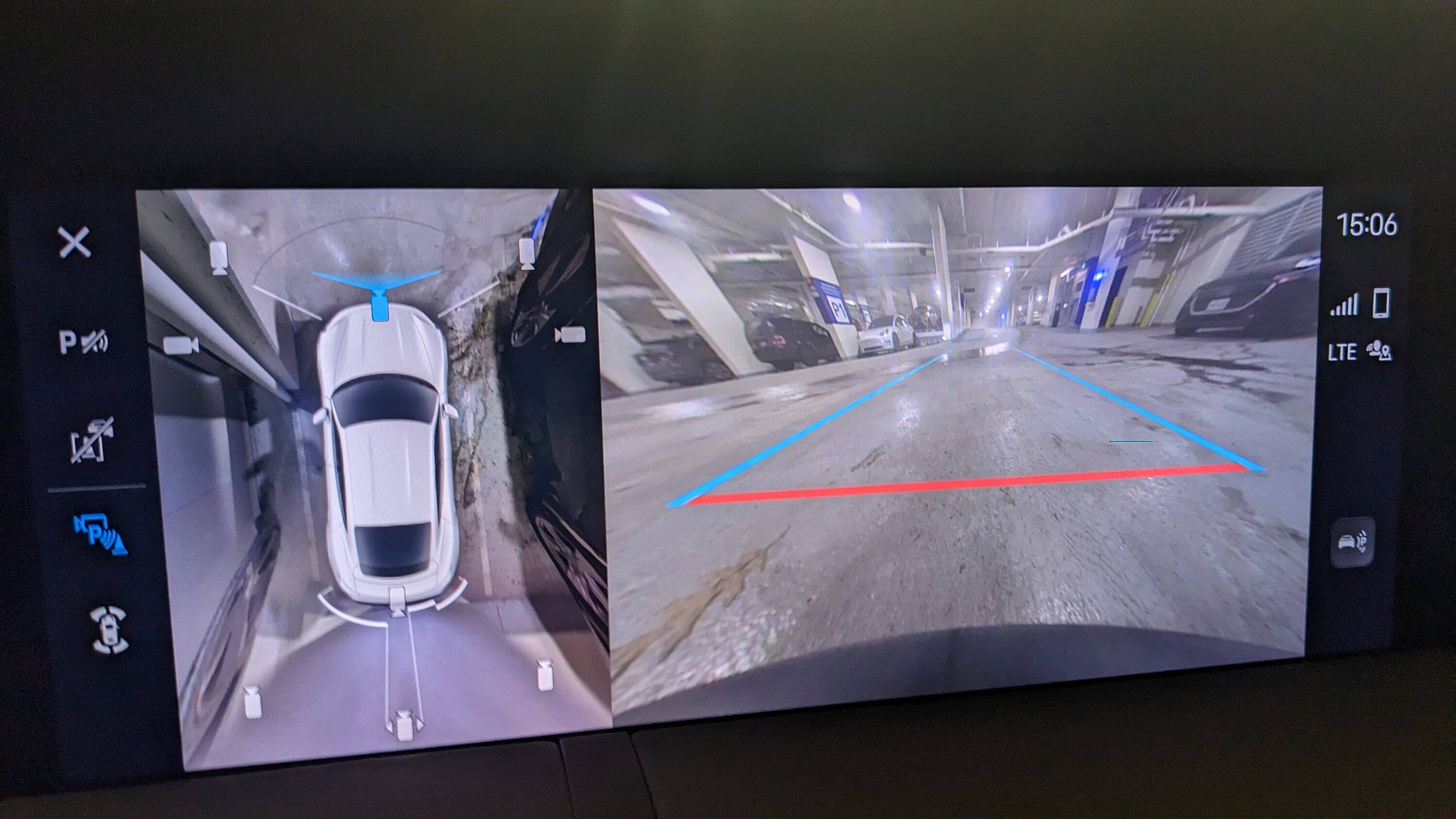 Porsche Taycan in parkassist surround view - how to activate junction view? PXL_20221221_230647414.MP