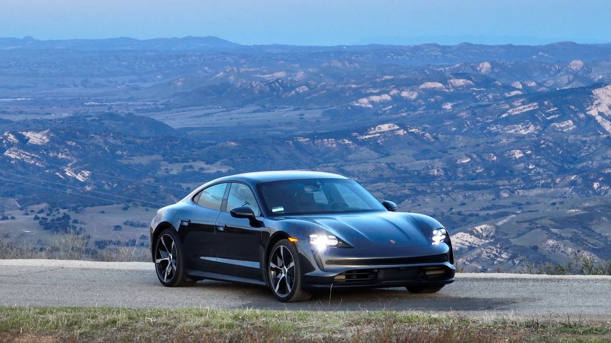 Porsche Taycan VOLCANO GREY Taycan Club photo copyfjf