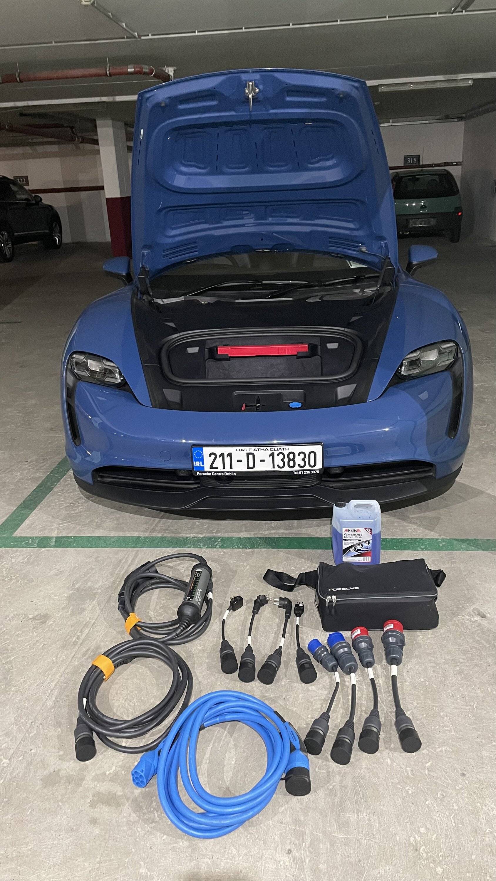 Porsche Taycan Ev cable reel neat solution to untidy cable 😮 maybe 🤔 IMG_3102