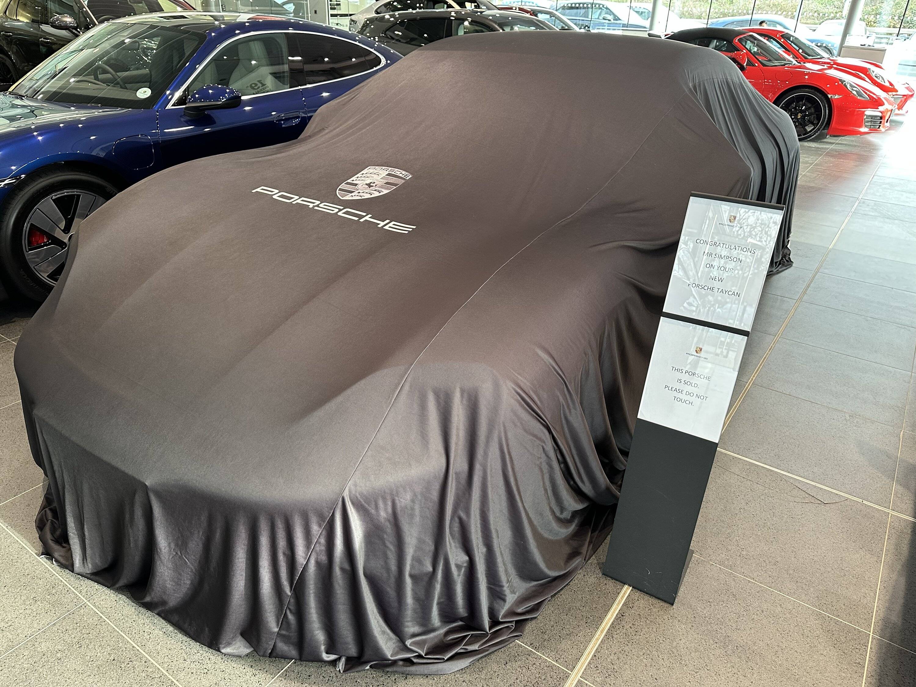 Porsche Taycan Gentian Blue Taycan Turbo just sneaks into 2022…🎄 A3DE045B-4297-4116-9A0E-D575457C390E