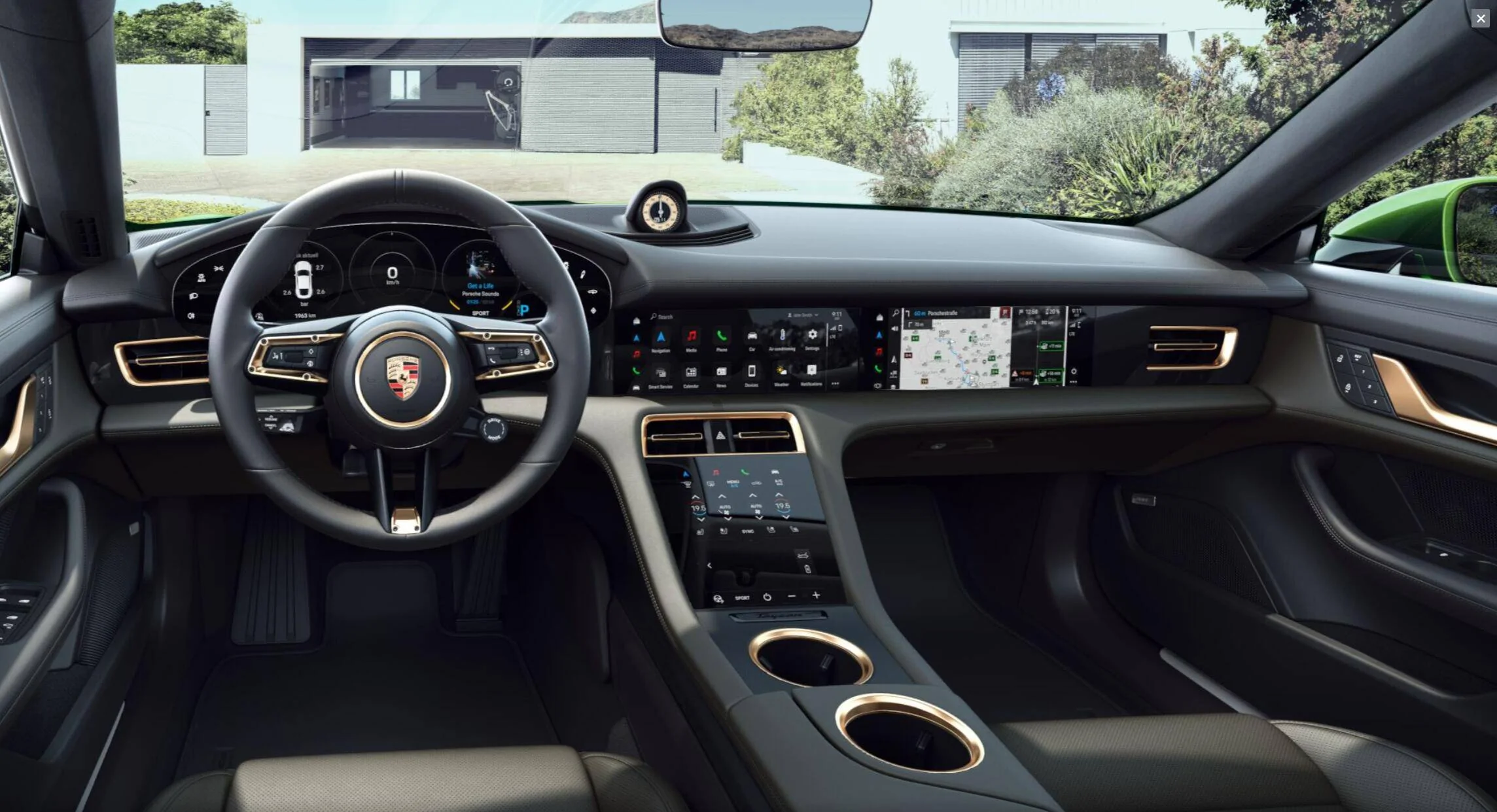 Porsche Taycan Help with interior colors for Mamba Green Marati Brown