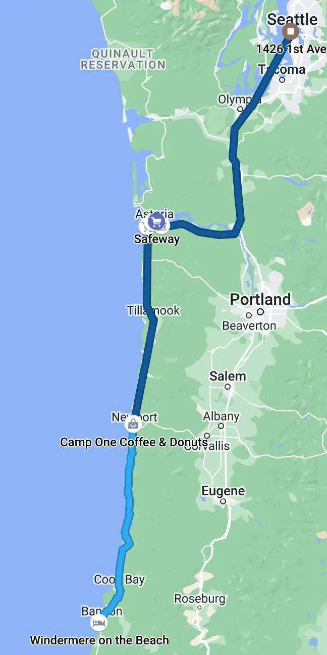 Porsche Taycan PEC LA to Seattle, WA over 4 days/3 nights - Taycan GTS delivery trip 1672090298884