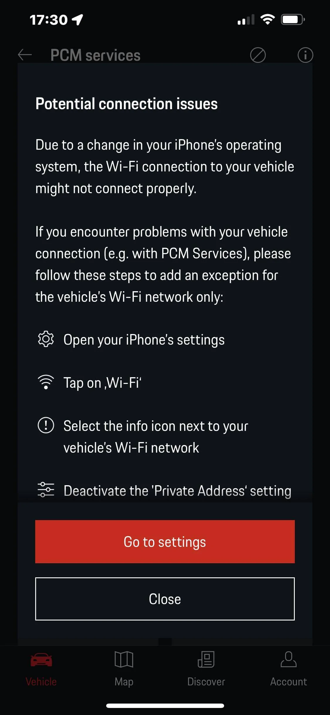 Porsche Taycan Park Assist Not Available error message IMG_3357