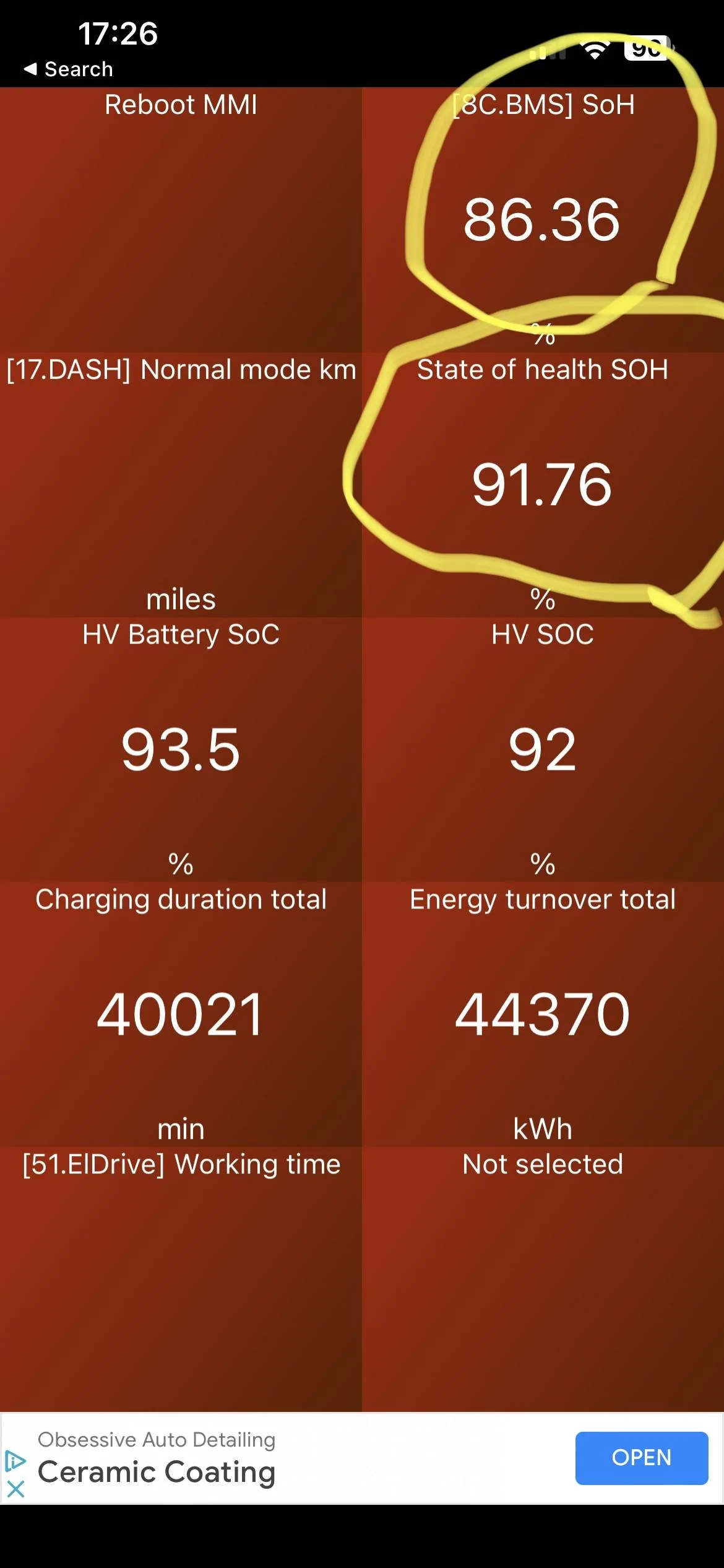 Porsche Taycan 🔋 Baseline for HV Battery SoH Performance (Battery Degradation Data by Taycan Owners) 95D634A8-5441-4AA7-B8D6-E43B04EC3794