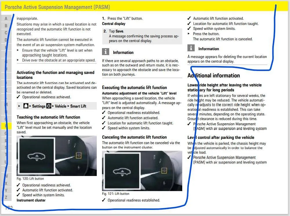 Porsche Taycan Ride height automatic according to drive mode ? 1672897445918