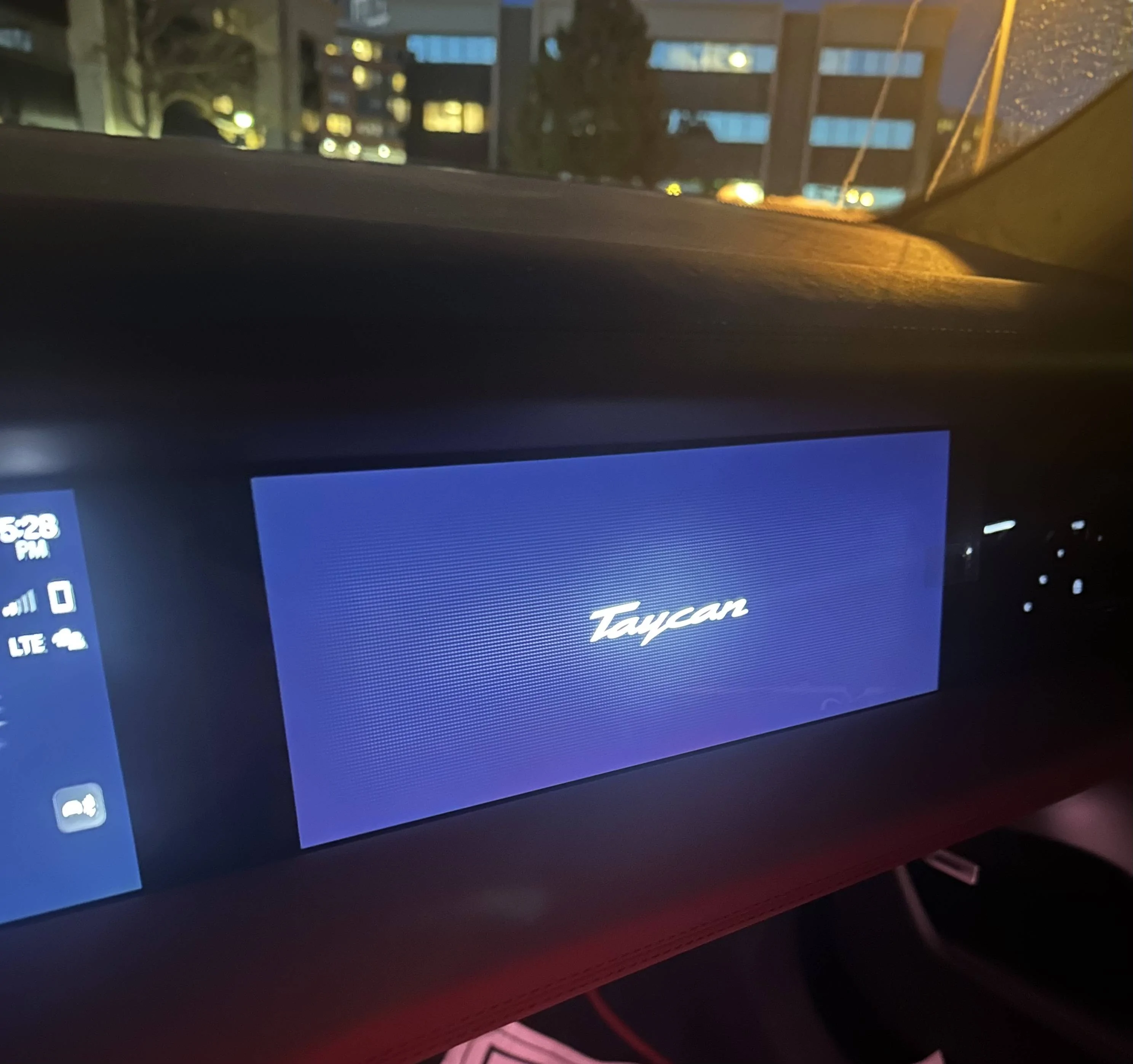 Porsche Taycan Passenger Display - Taycan Logo Pixels 5DA29DE3-9ECA-4DB2-BB38-162E6884E76A