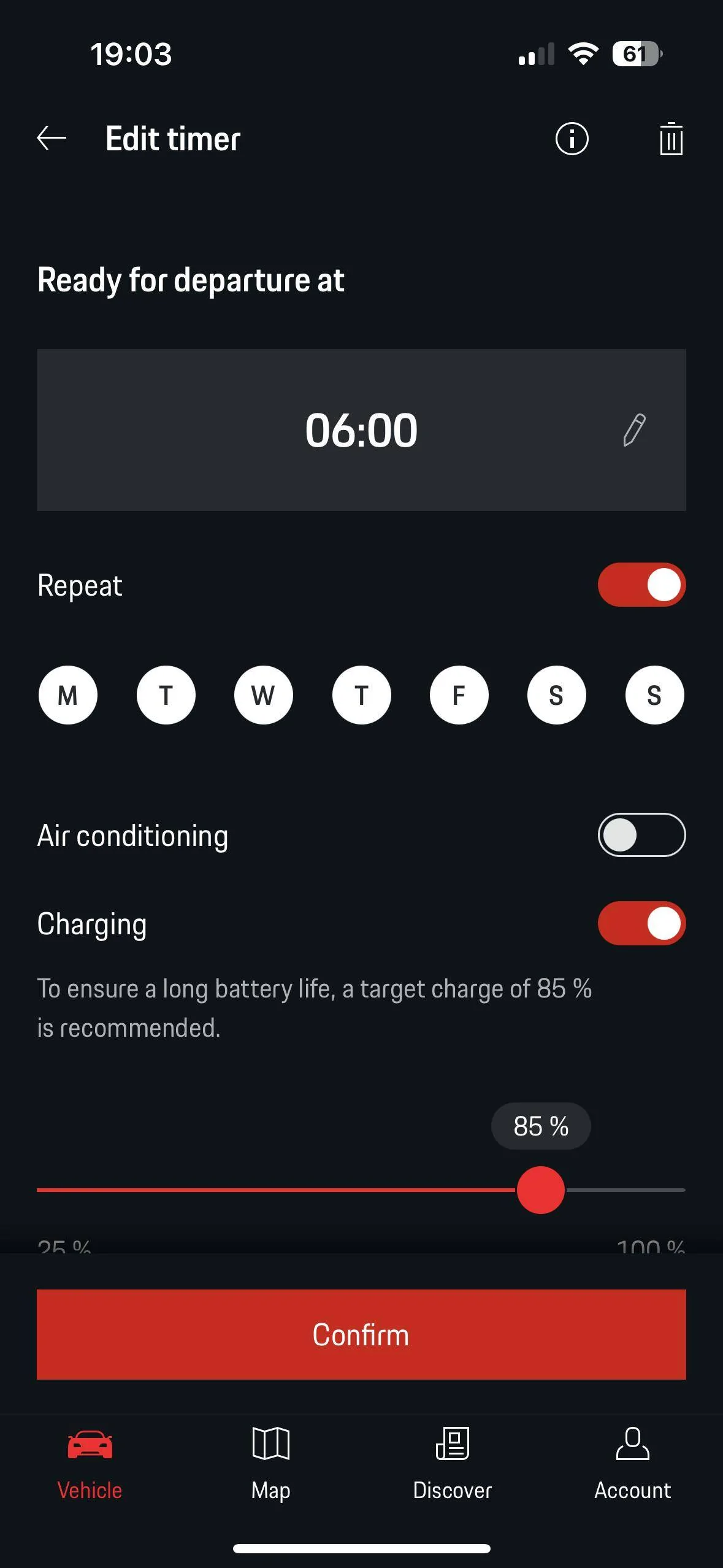 Porsche Taycan Setting up Profiles, Timers, optimised charging, and 85%. 2F2346C9-F394-406E-99AB-B11521434818
