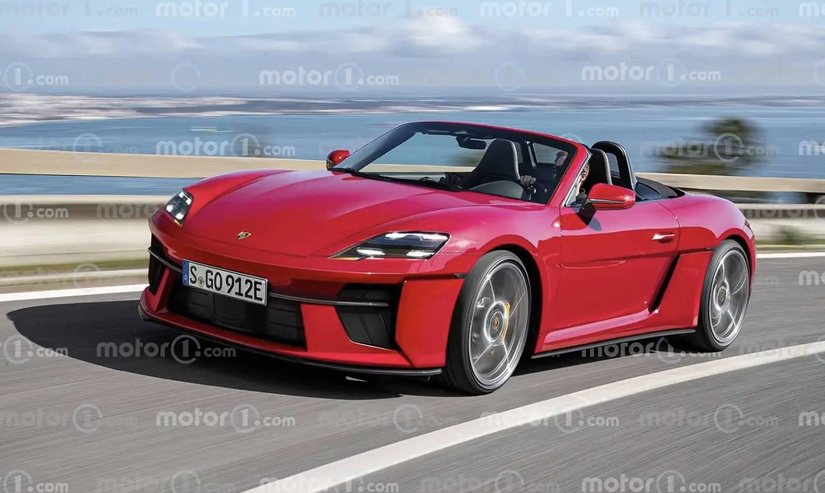 Porsche Taycan Boxster EV Rendering Porsche Boxster EV