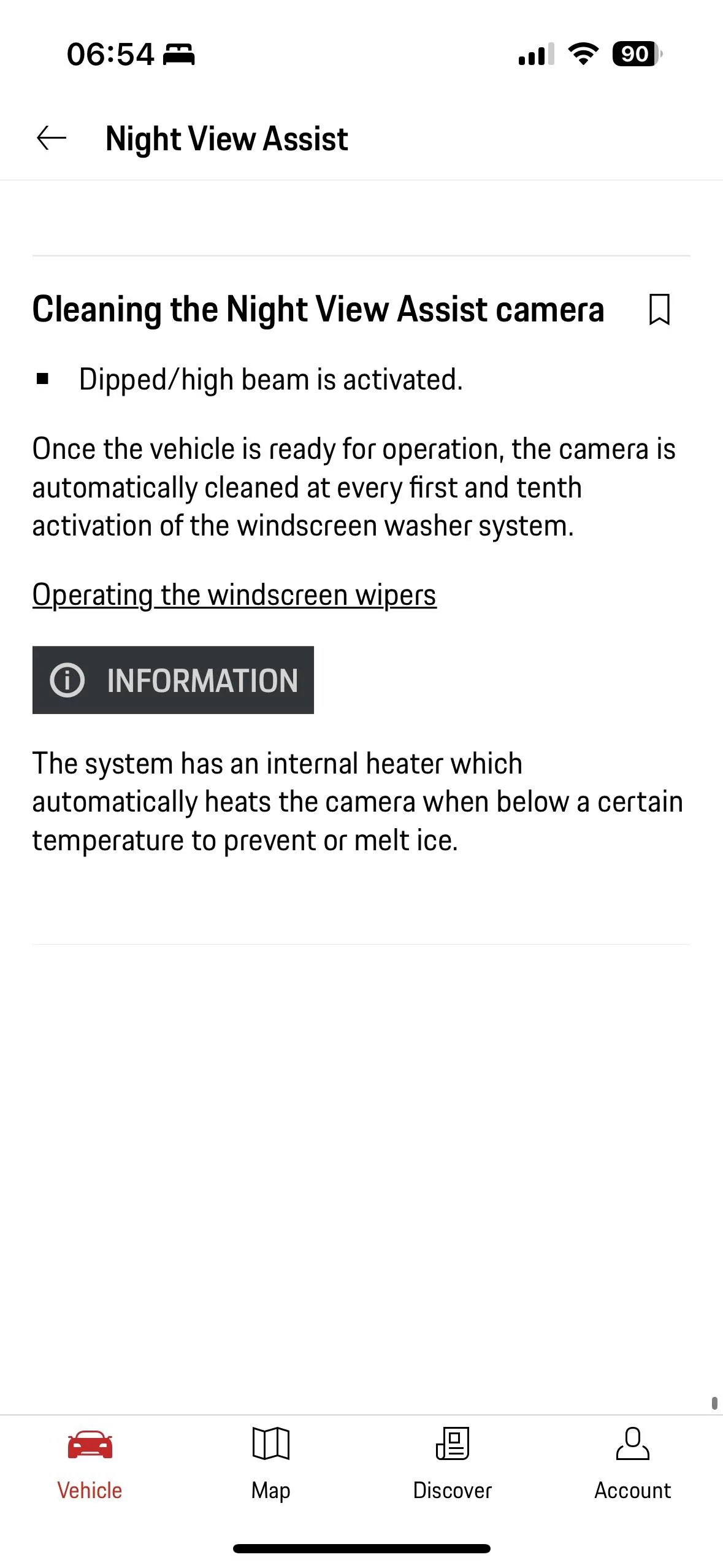 Porsche Taycan Cleaning Night vision assist? 1673592933873