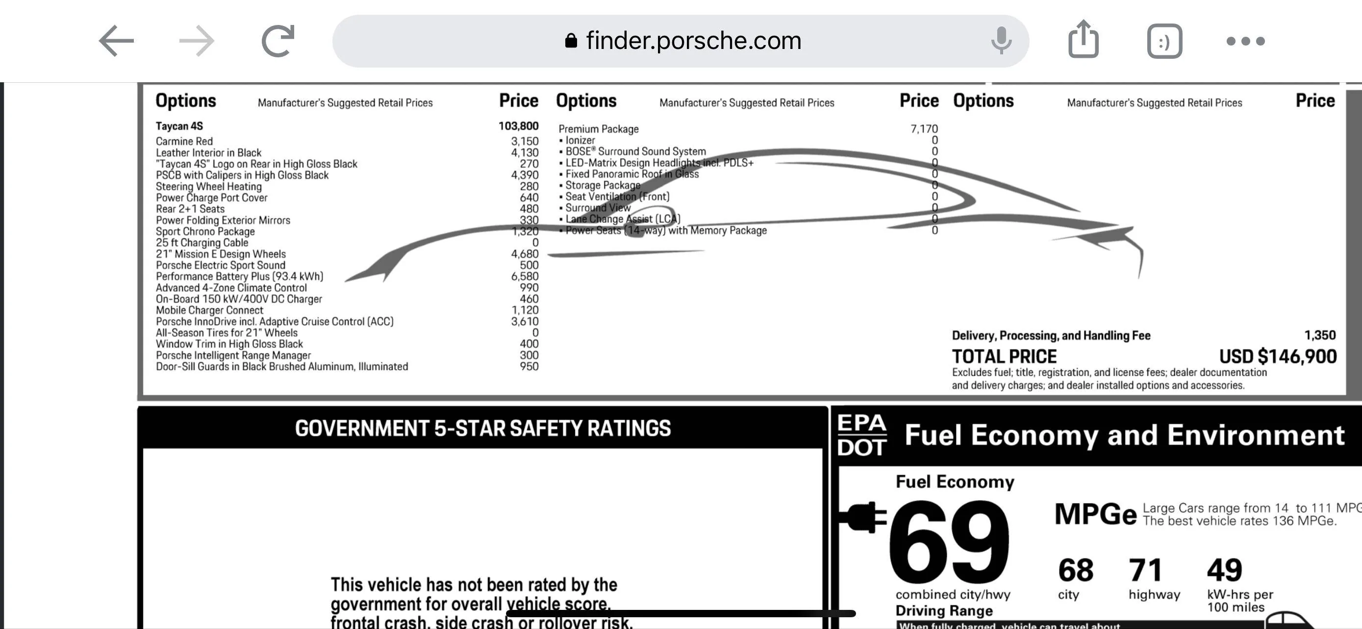 Porsche Taycan Help! Is this a good deal? 2020 Taycan 4s EEAC1756-2646-4E0B-9FB4-078FF1230FA3