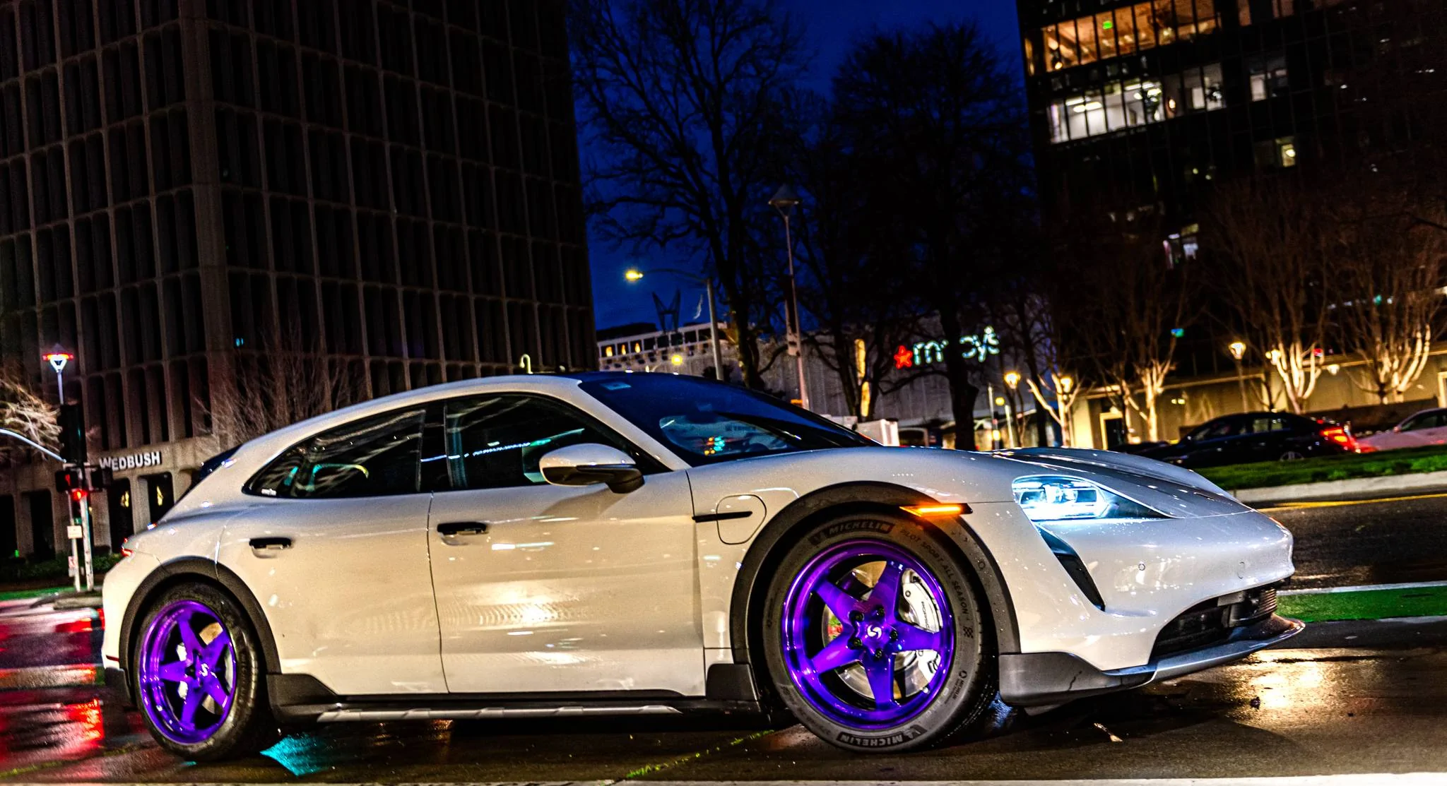 Porsche Taycan Signature Wheel - Now Here For The Taycan! SV603 Taycan Mardi Gras Purple-15