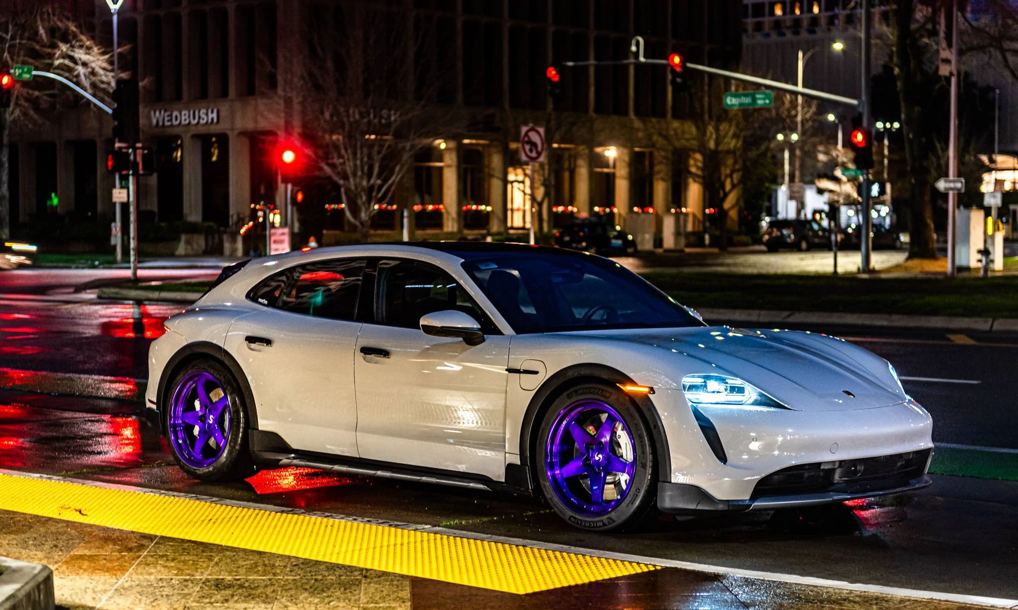 Porsche Taycan Signature Wheel - Now Here For The Taycan! SV603 Taycan Mardi Gras Purple-17