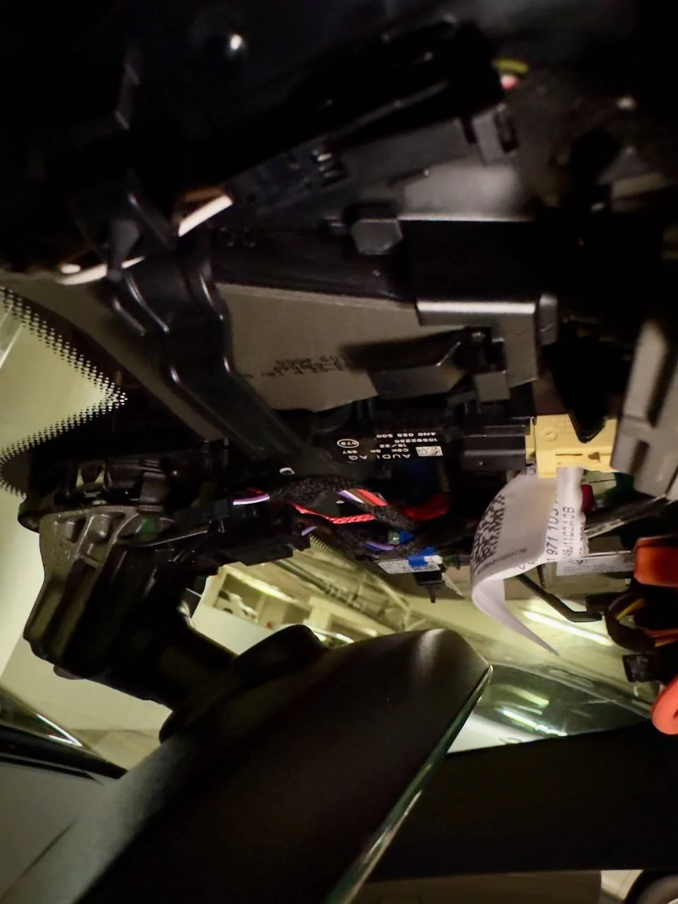 Porsche Taycan Fitcamx dashcam installation IMG_3425