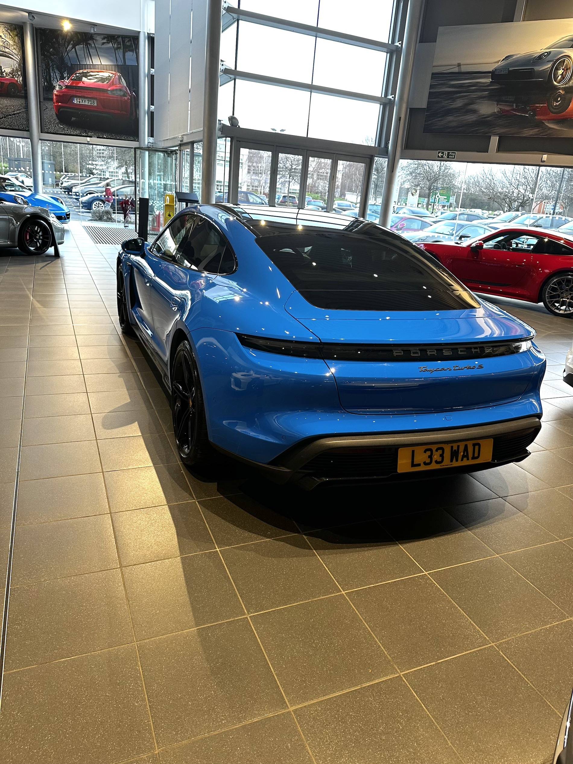Porsche Taycan Voodoo Blue PTS Taycan Turbo S delivered! img_2759-jpe