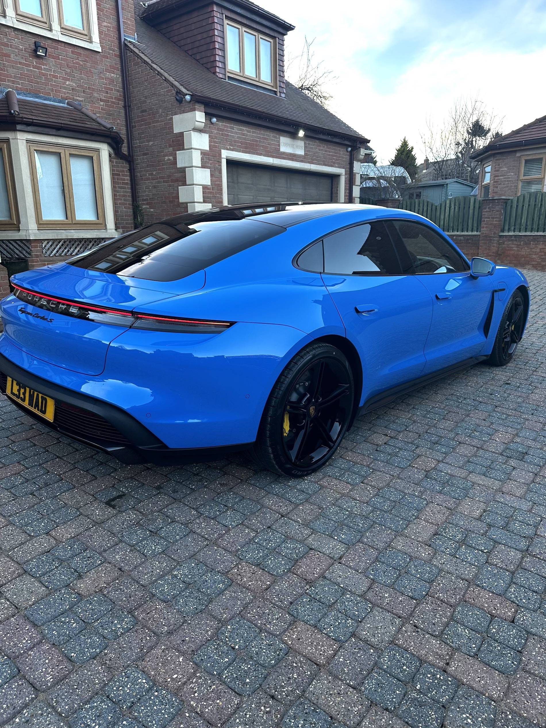 Porsche Taycan Voodoo Blue PTS Taycan Turbo S delivered! img_2798-jpe