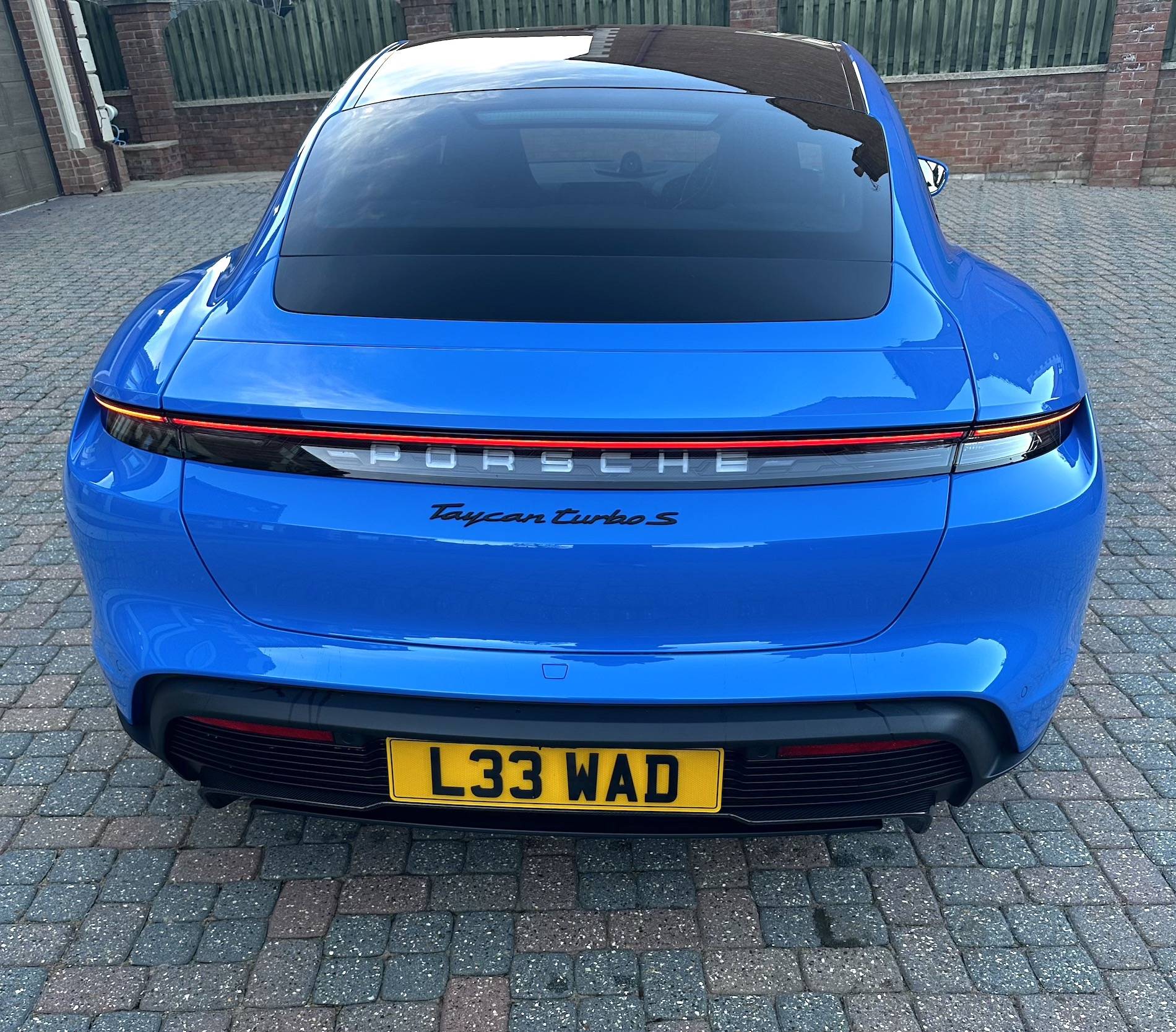 Porsche Taycan Voodoo Blue PTS Taycan Turbo S delivered! img_2811-jpe