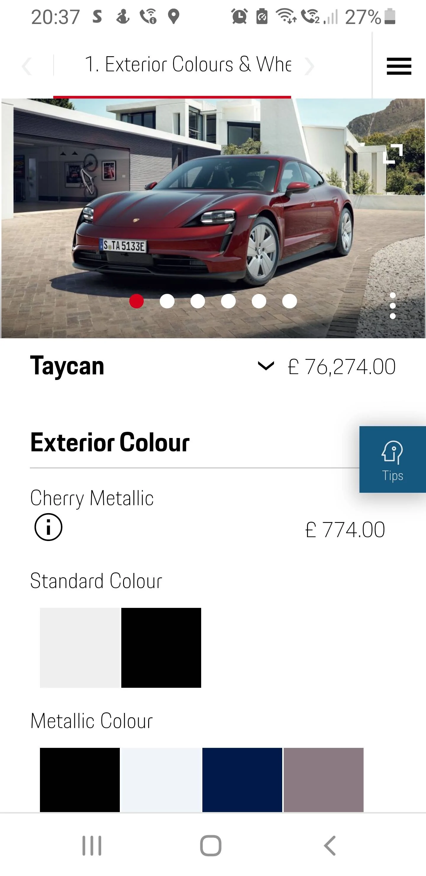 Porsche Taycan RIP Cherry Metallic Screenshot_20230121-203716_Chrom