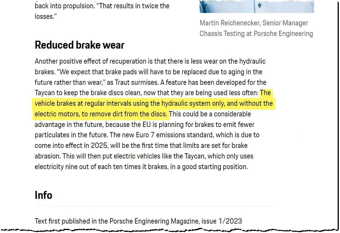 Porsche Taycan Taycan : Braking for more 🤓🤔 -- How the Taycan gets by without a larger brake system—thanks to recuperation 1674377115494