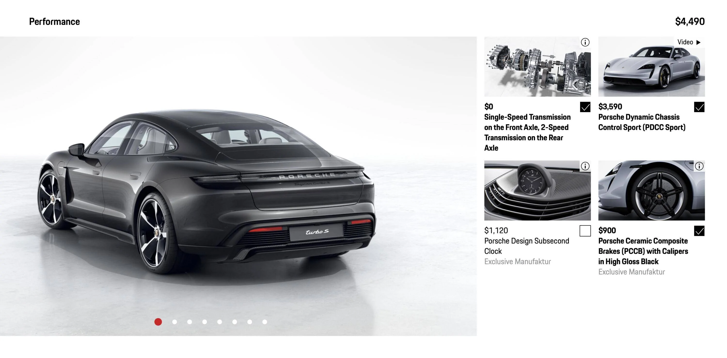 Porsche Taycan New Porsche Configurator Launched Screenshot 2023-01-22 at 6.28.29 PM