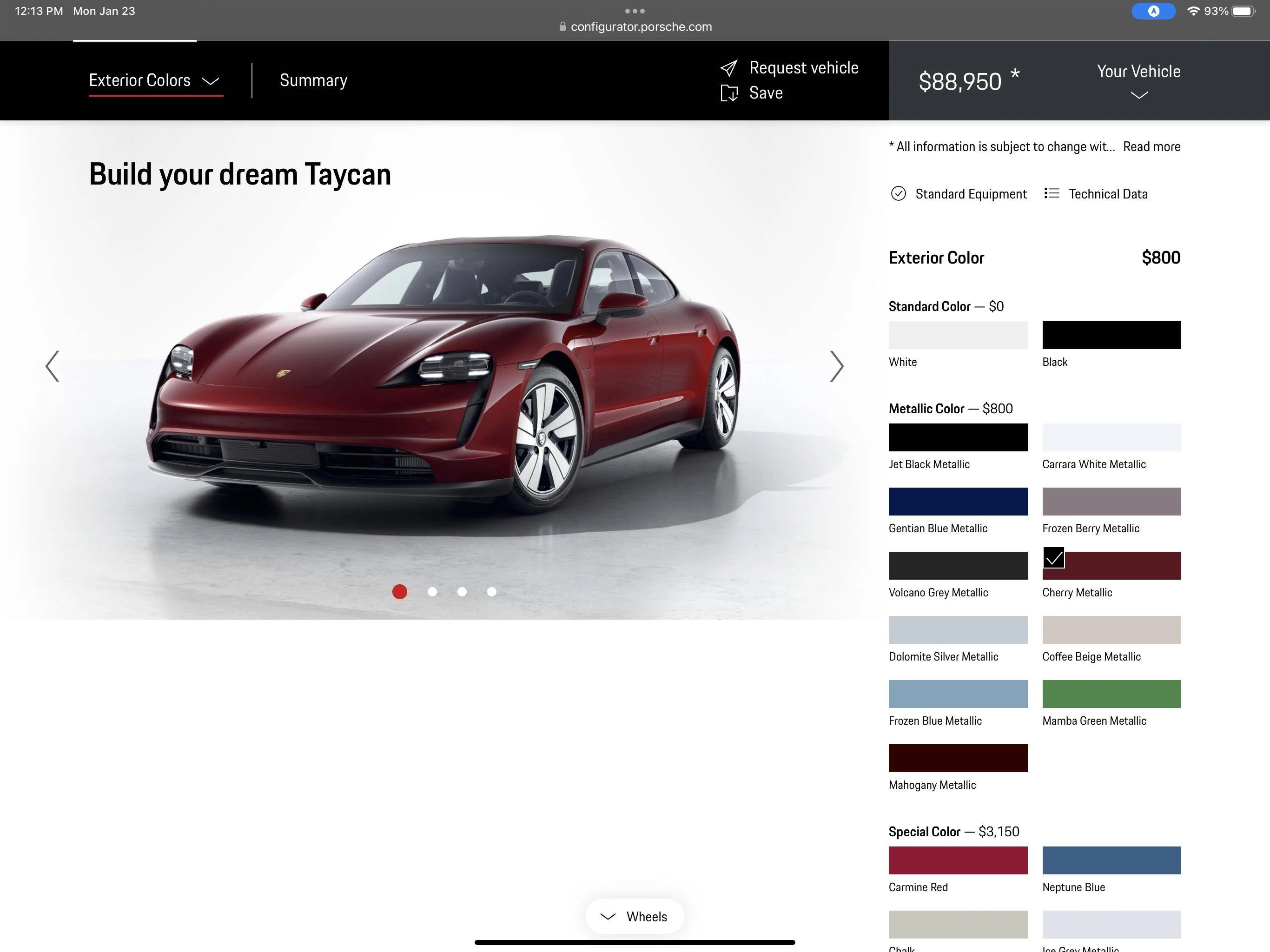 Porsche Taycan Cherry Red not available? 5A51601C-3BAF-44A4-9A67-07B46C4F68D3