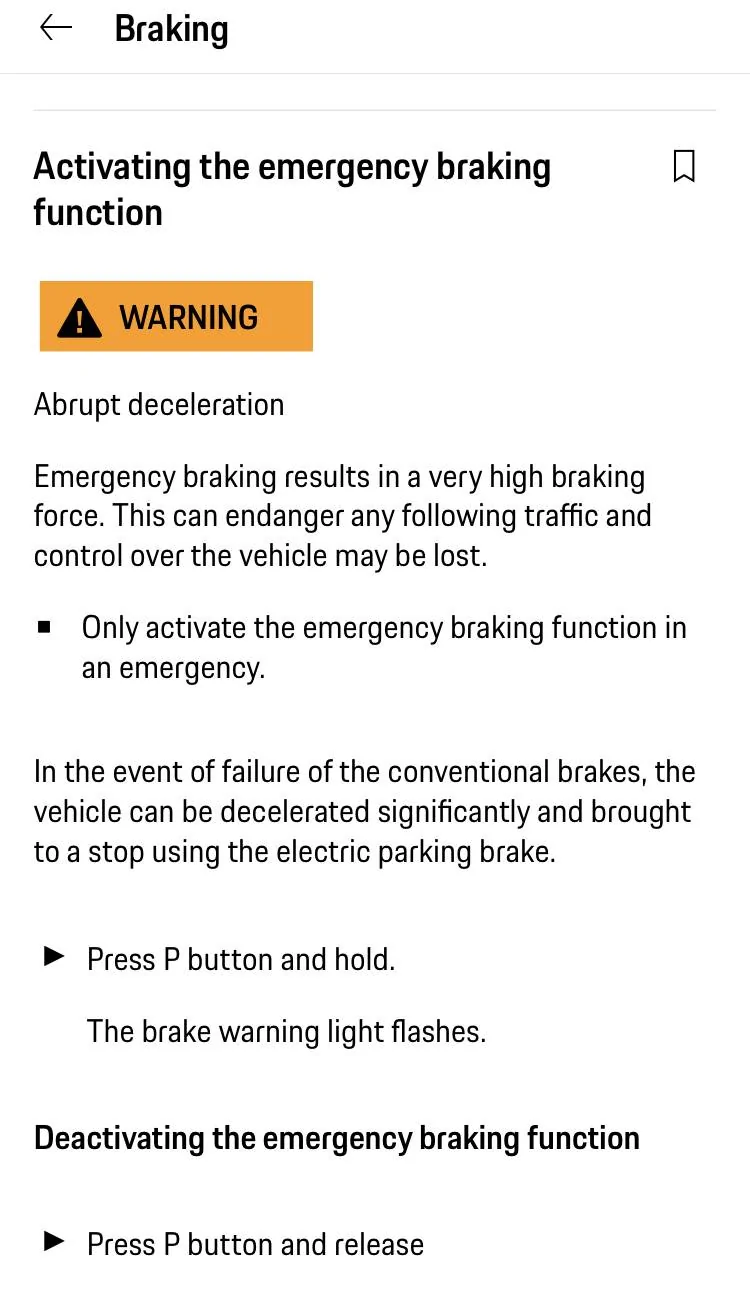 Porsche Taycan TIL: Emergency Braking Function 7E683695-32D0-44B6-A1A3-9A334EB05F1F
