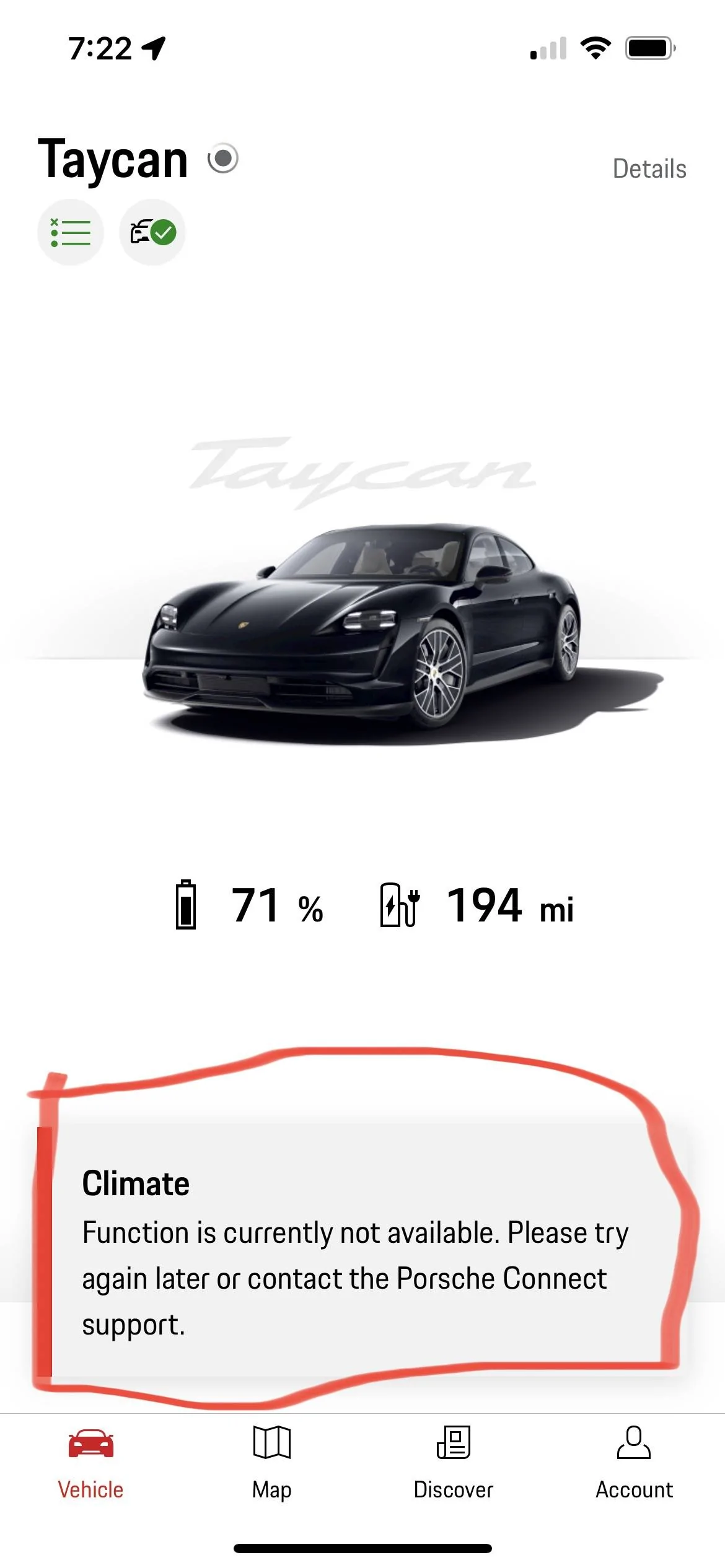 Porsche Taycan Remote climate control doesn't work when cold in the morning 322D15A2-4D81-40B4-882C-114B32A16C01