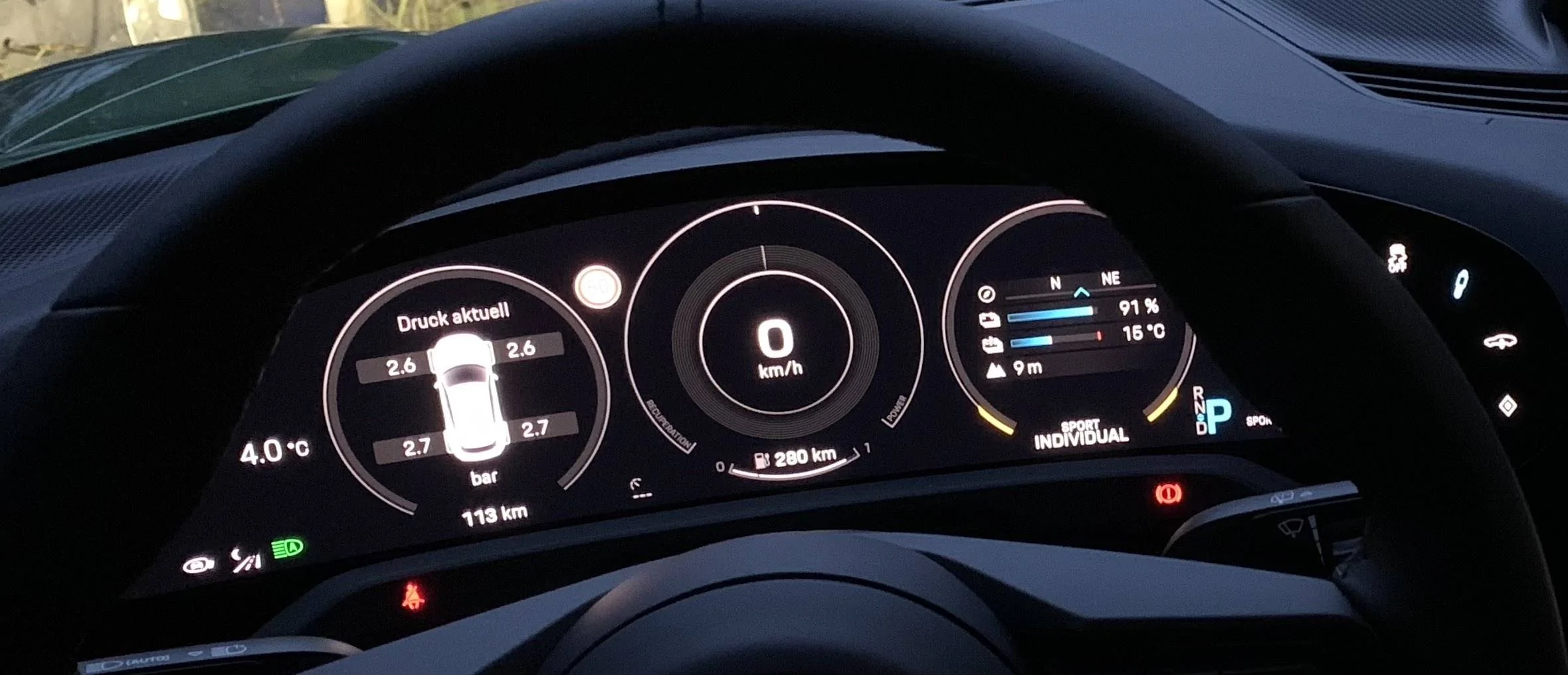 Porsche Taycan Happy with instrument binnacle items and options? Binnacl