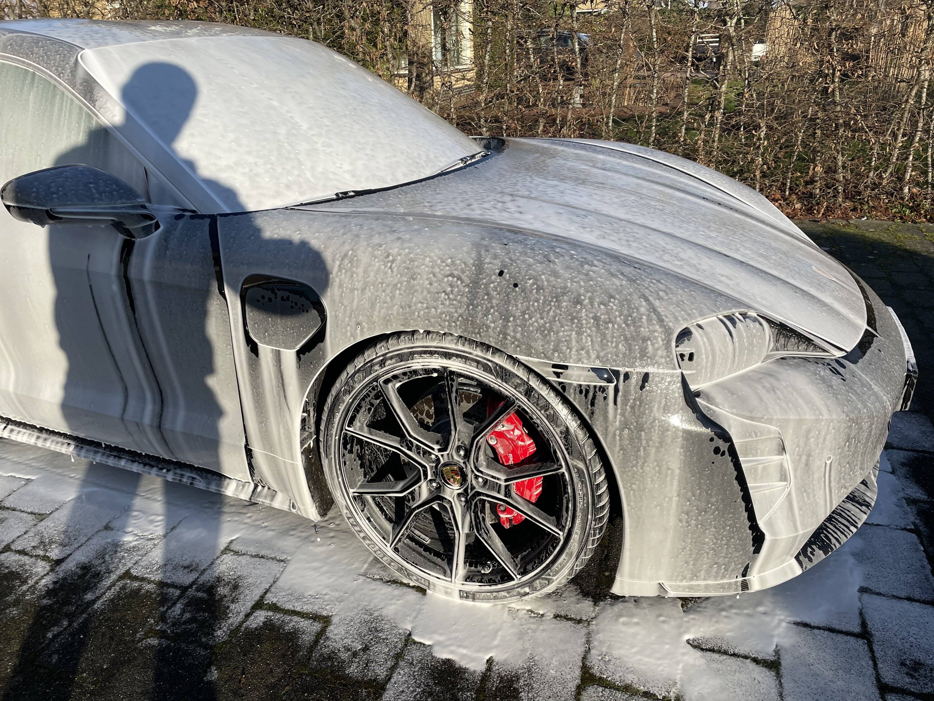 Porsche Taycan My RS Spyder Satin Black Wheels Installed 387B0558-B212-4641-A8A1-E397E6049474