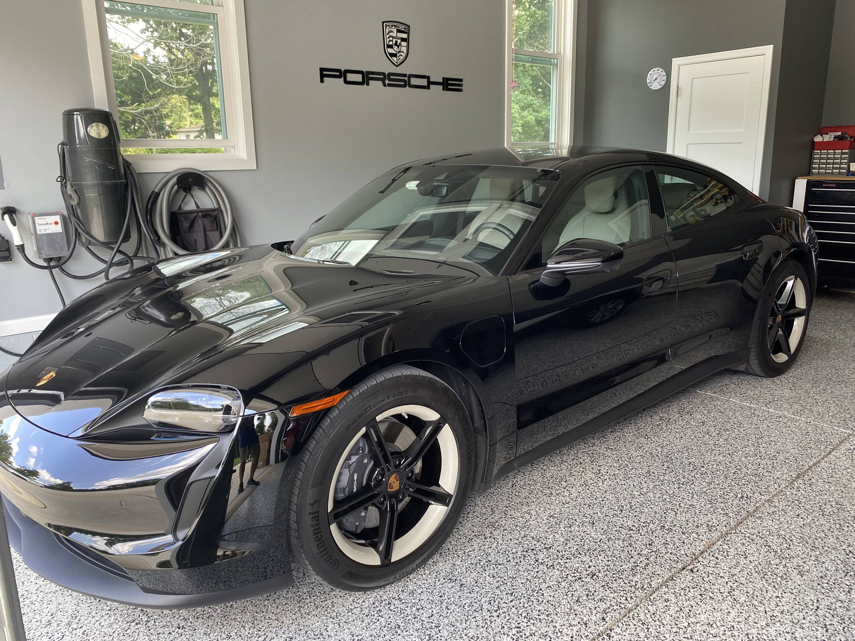 Porsche Taycan Clear Side Marker Lights installed porscheamber