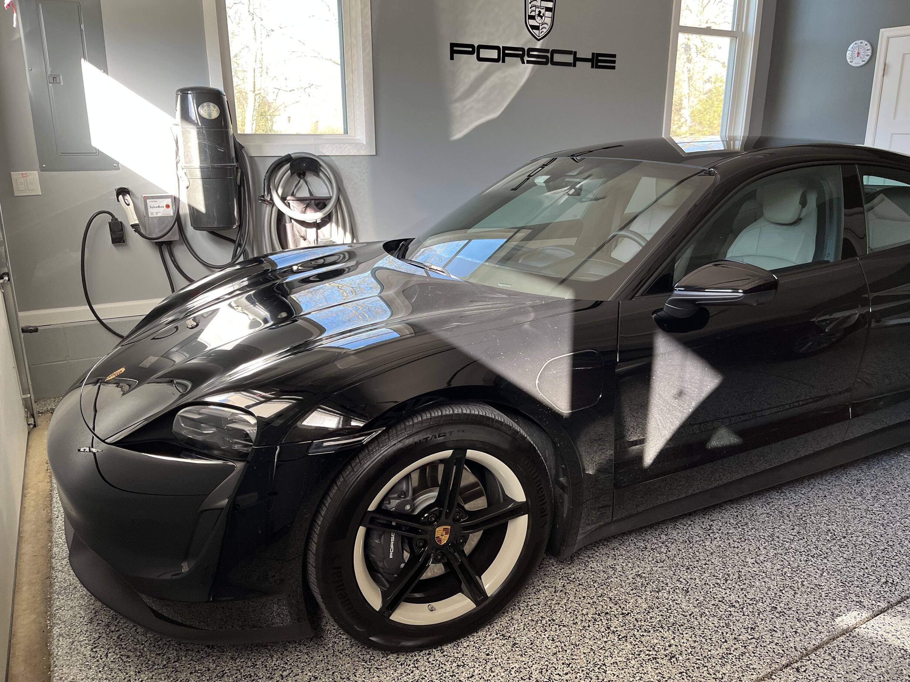 Porsche Taycan Clear Side Marker Lights installed porscheclear