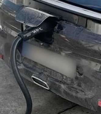 Porsche Taycan Porsche 718 Boxster convertible EV spotted charging at 170kw rate 1675455775504