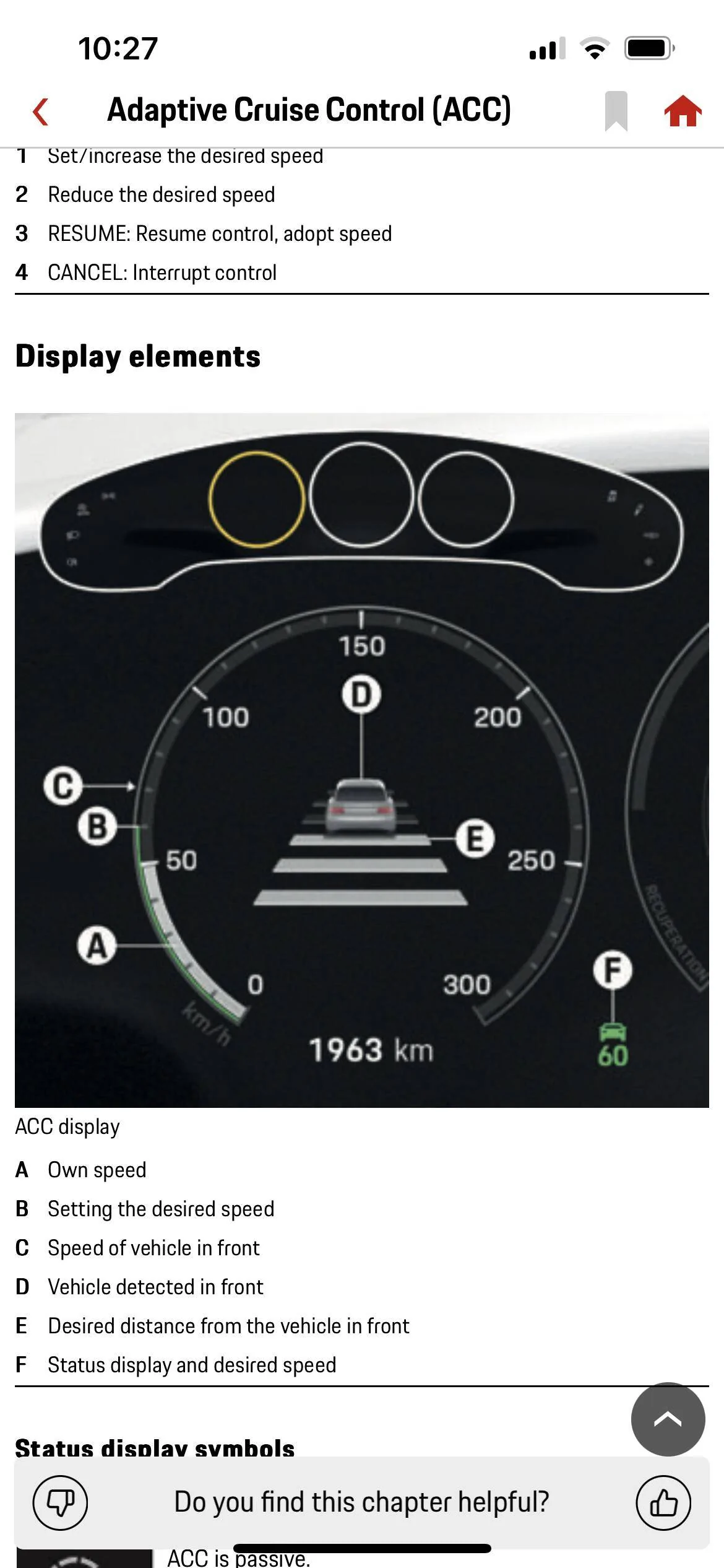 Porsche Taycan What is thus small cursor on the outside of the left speedometer 7CCD8F73-4FEF-4922-B49F-A2EAE98CBA5E