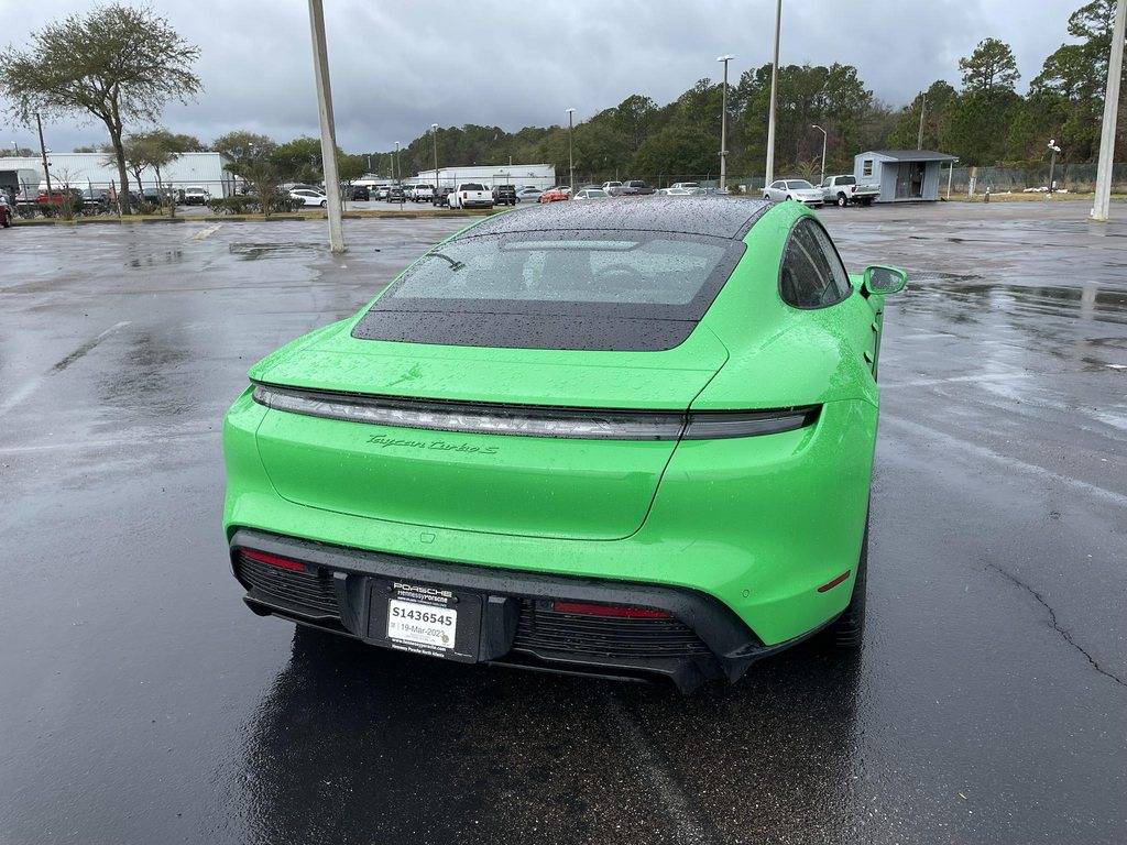 Porsche Taycan Pure Green Taycan Turbo S PTS Delivered! dcabuxmh-