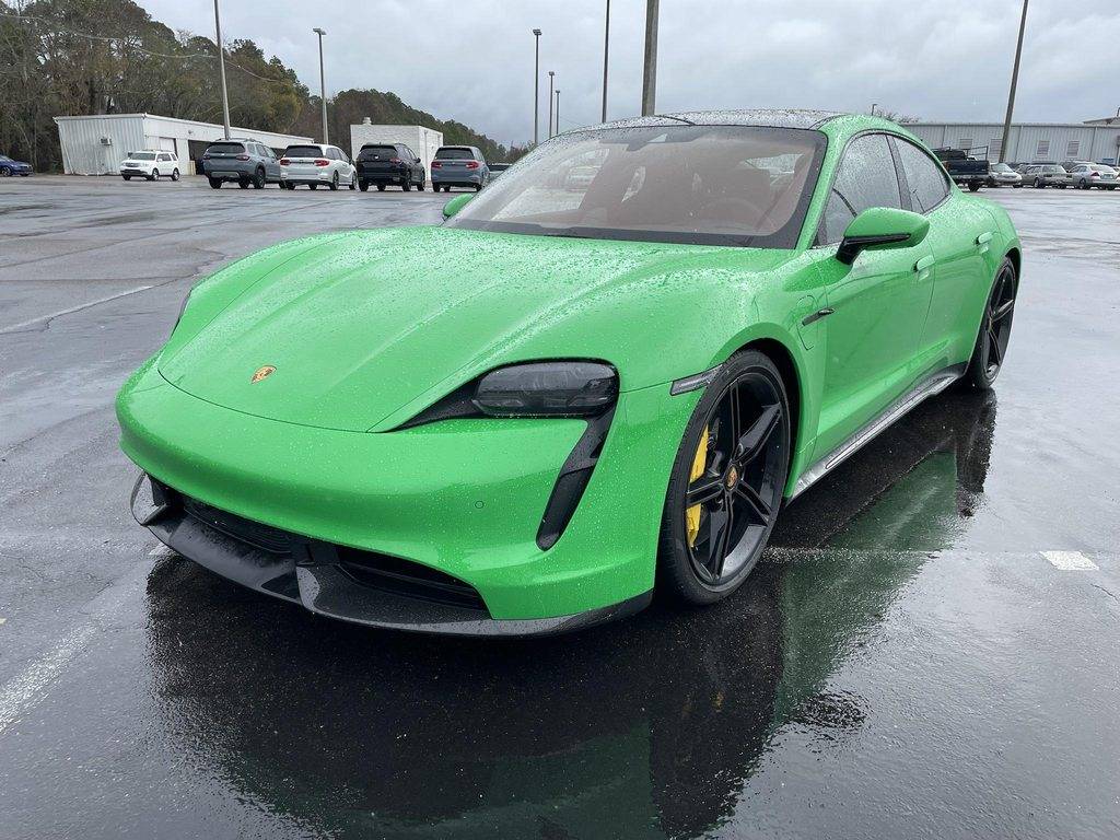 Porsche Taycan Pure Green Taycan Turbo S PTS Delivered! cuhmrrkh-