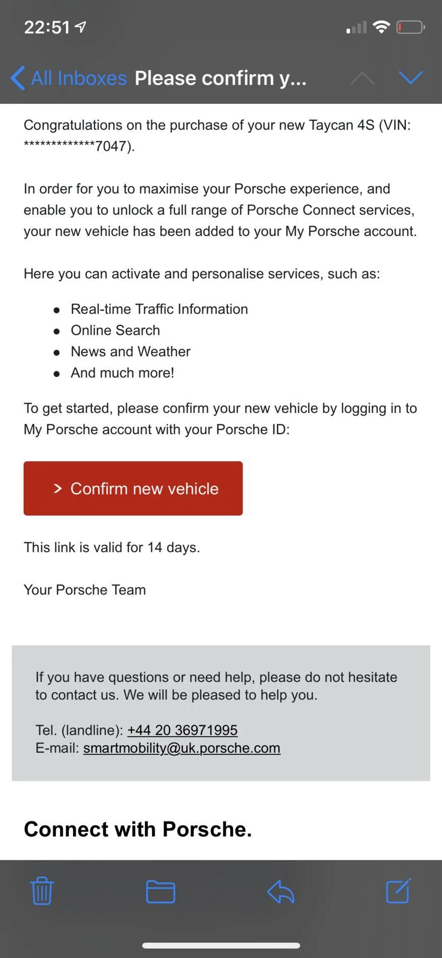 Porsche Taycan Malacca Highway arriving at Sheerness around now 85697FF9-2BD0-4E65-8A6D-150254A7C110
