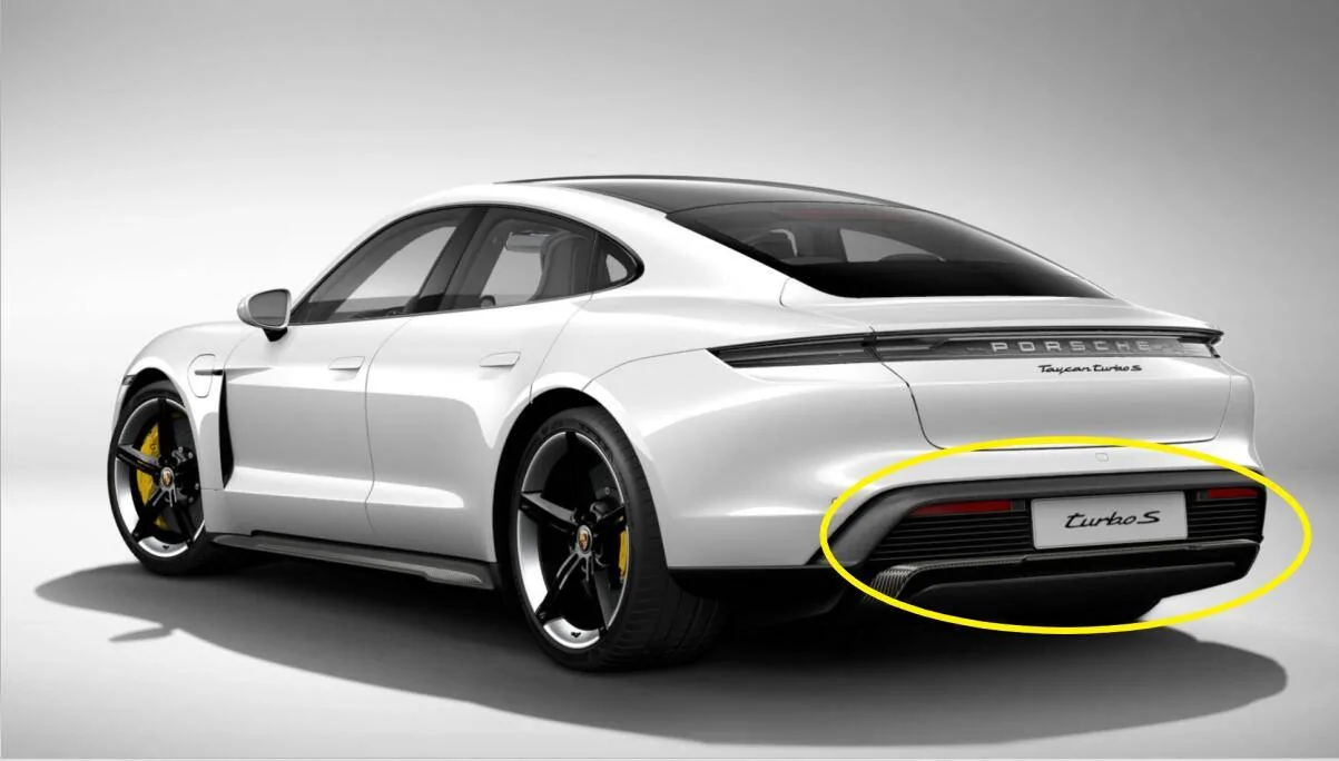 Porsche Taycan Best way to clean the rear diffuser? 1593820745024