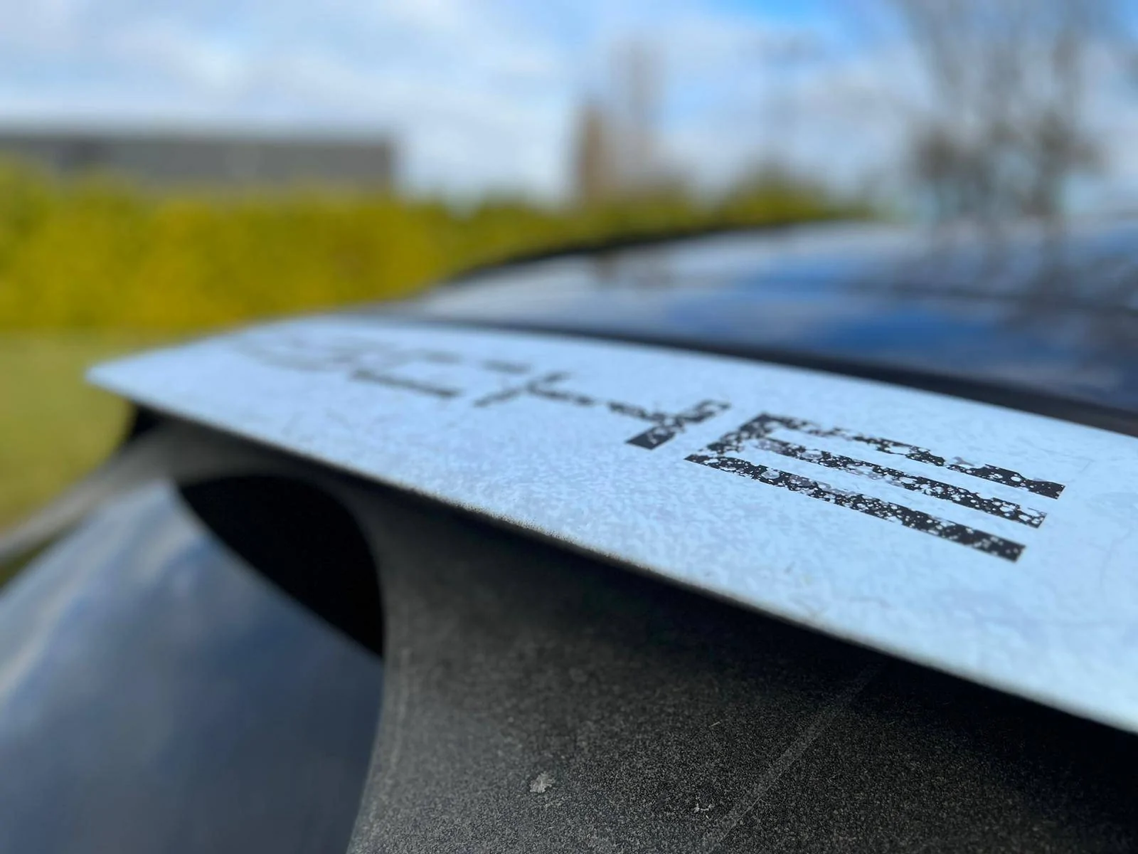 Porsche Taycan Ironic distressed wrap GTS Sports Turismo. Dirty! 0F52833C-2BCB-434A-8D30-91B4A3EB8312