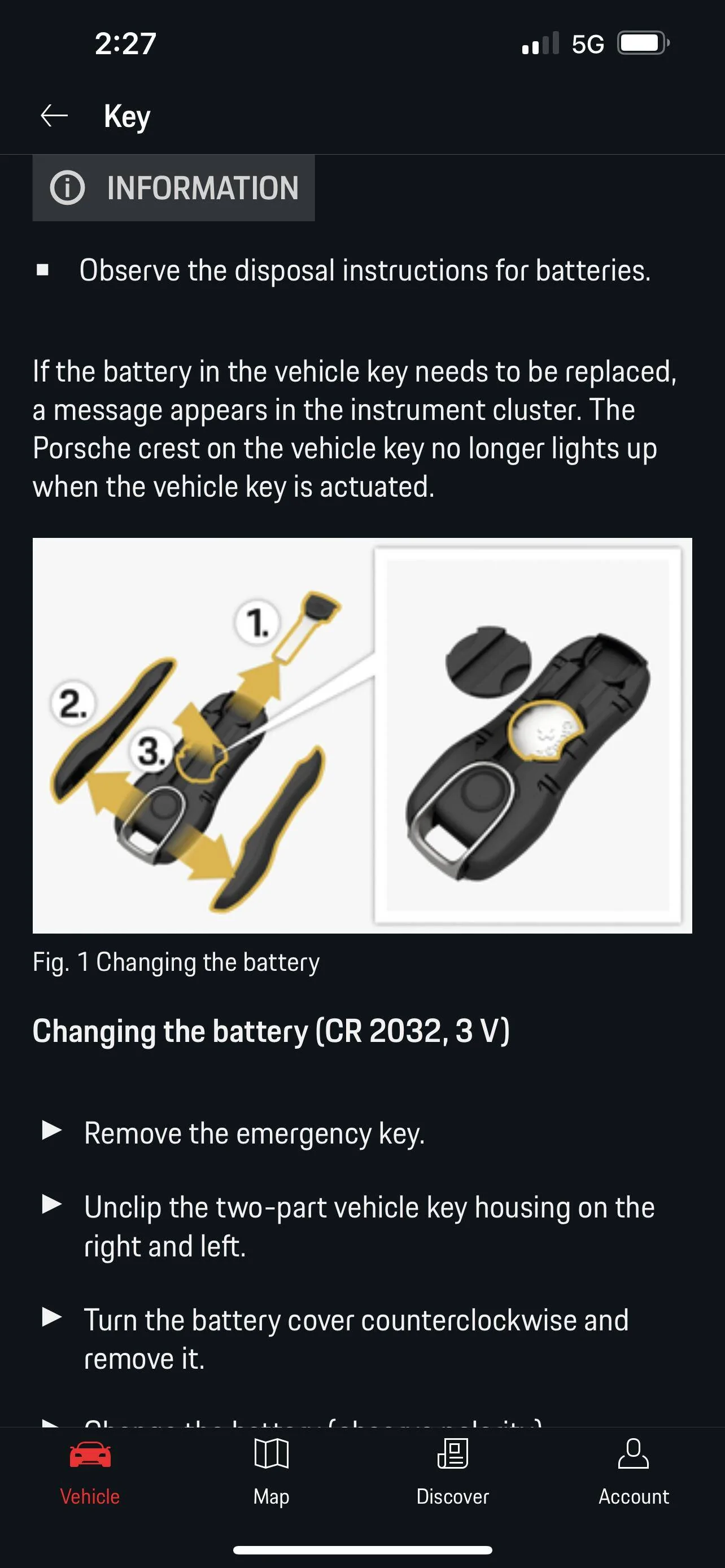 Porsche Taycan How long does the keyfob battery typically last? 628E1D58-2DED-43F1-B0DF-3E10631F9B67