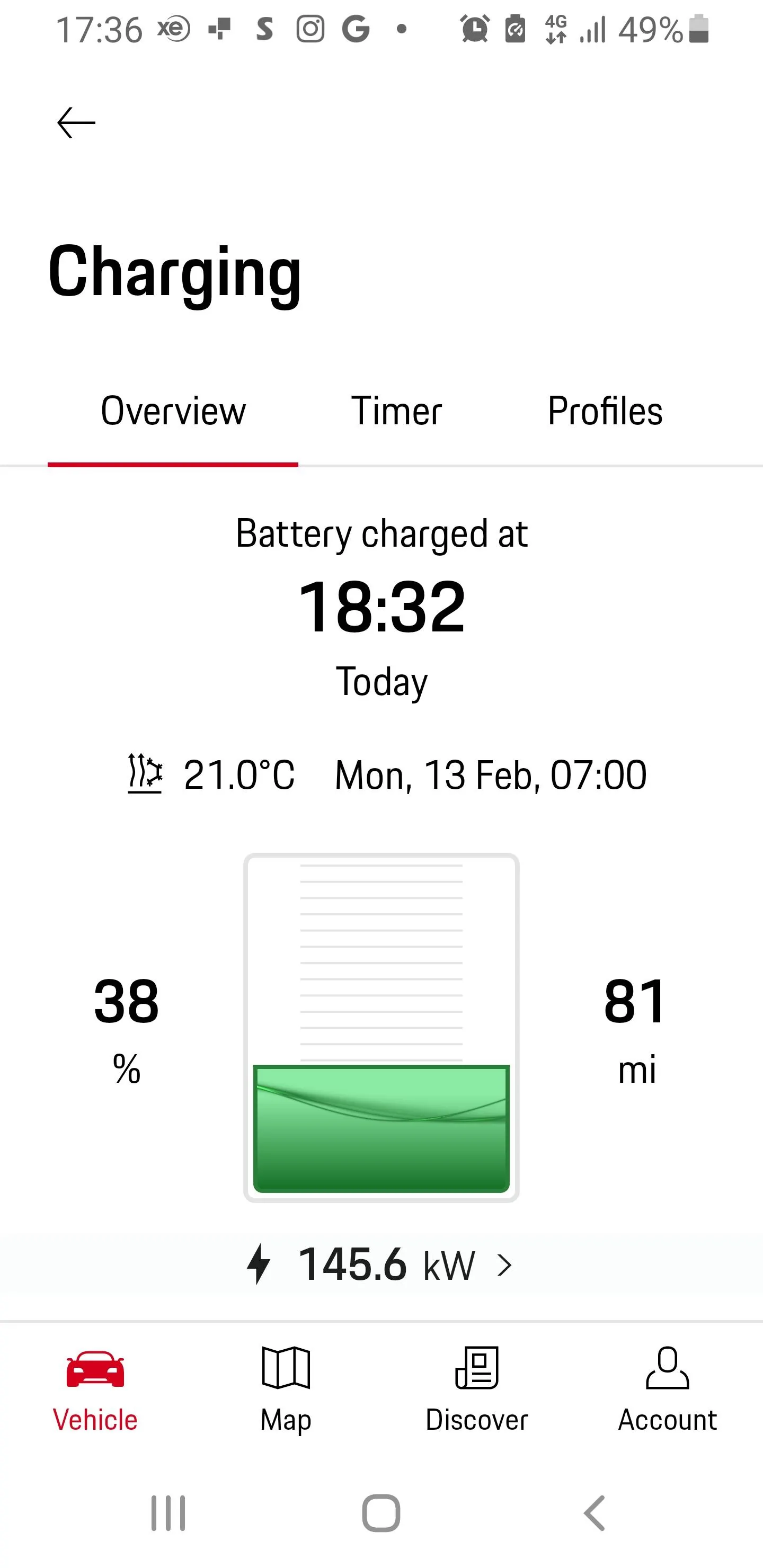 Porsche Taycan Instavolt 120kw 400v chargers Screenshot_20230212-173651_My Porsch