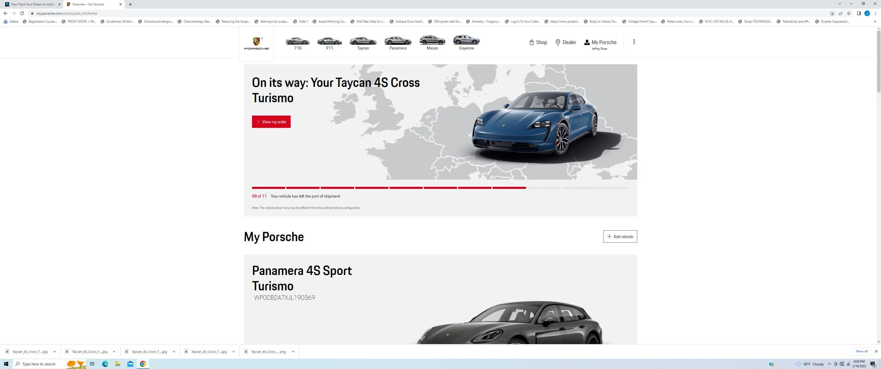 Porsche Taycan New Track Your Dream on MyPorsche 1676600823675